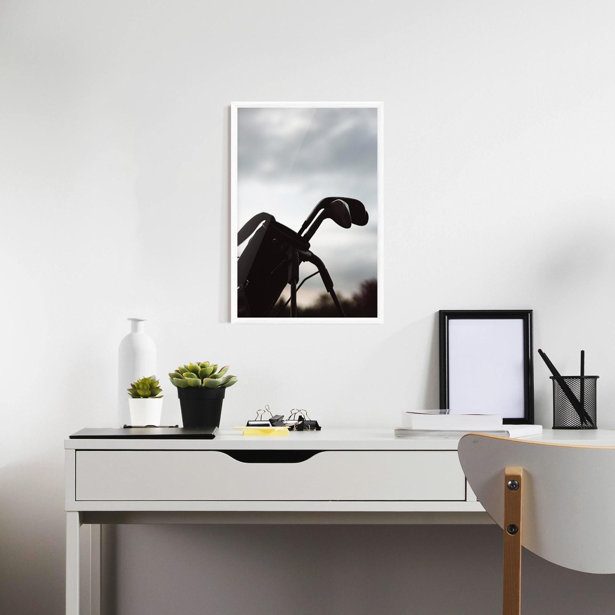 Рамкиран постер Golf Set Shilouette mockup 7