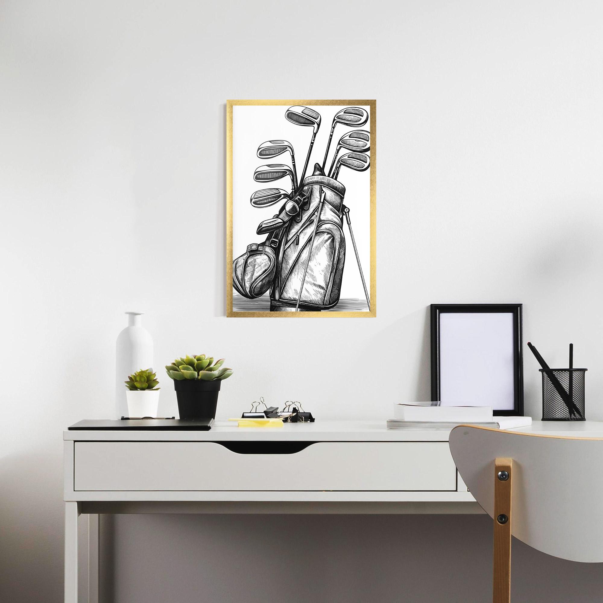 Рамкиран постер Golf Club mockup 7