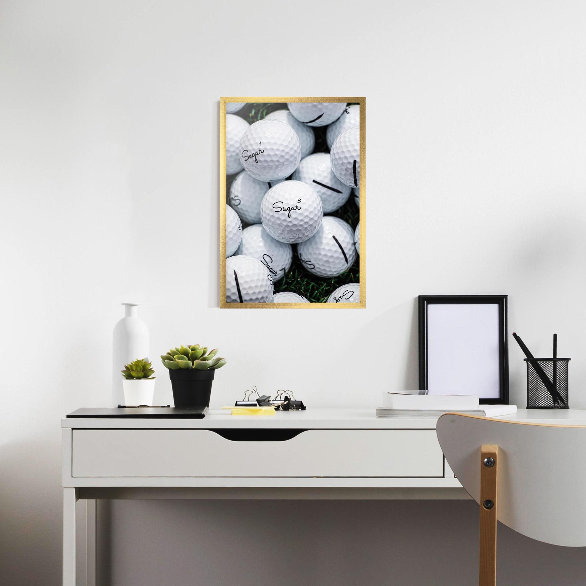 Рамкиран постер Sugar Golf Balls mockup 7