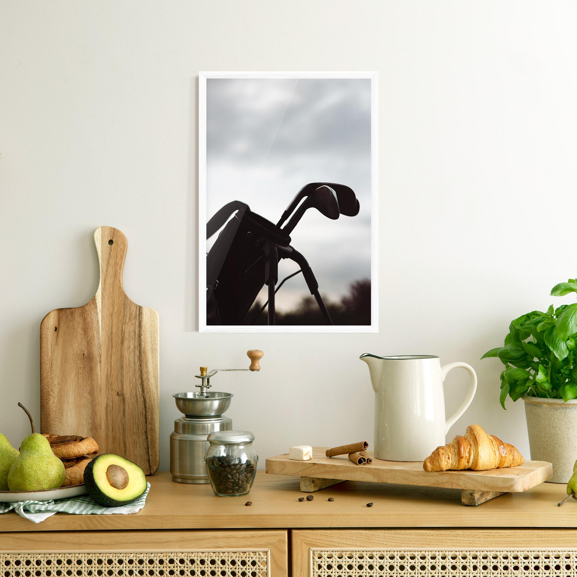 Рамкиран постер Golf Set Shilouette mockup 8