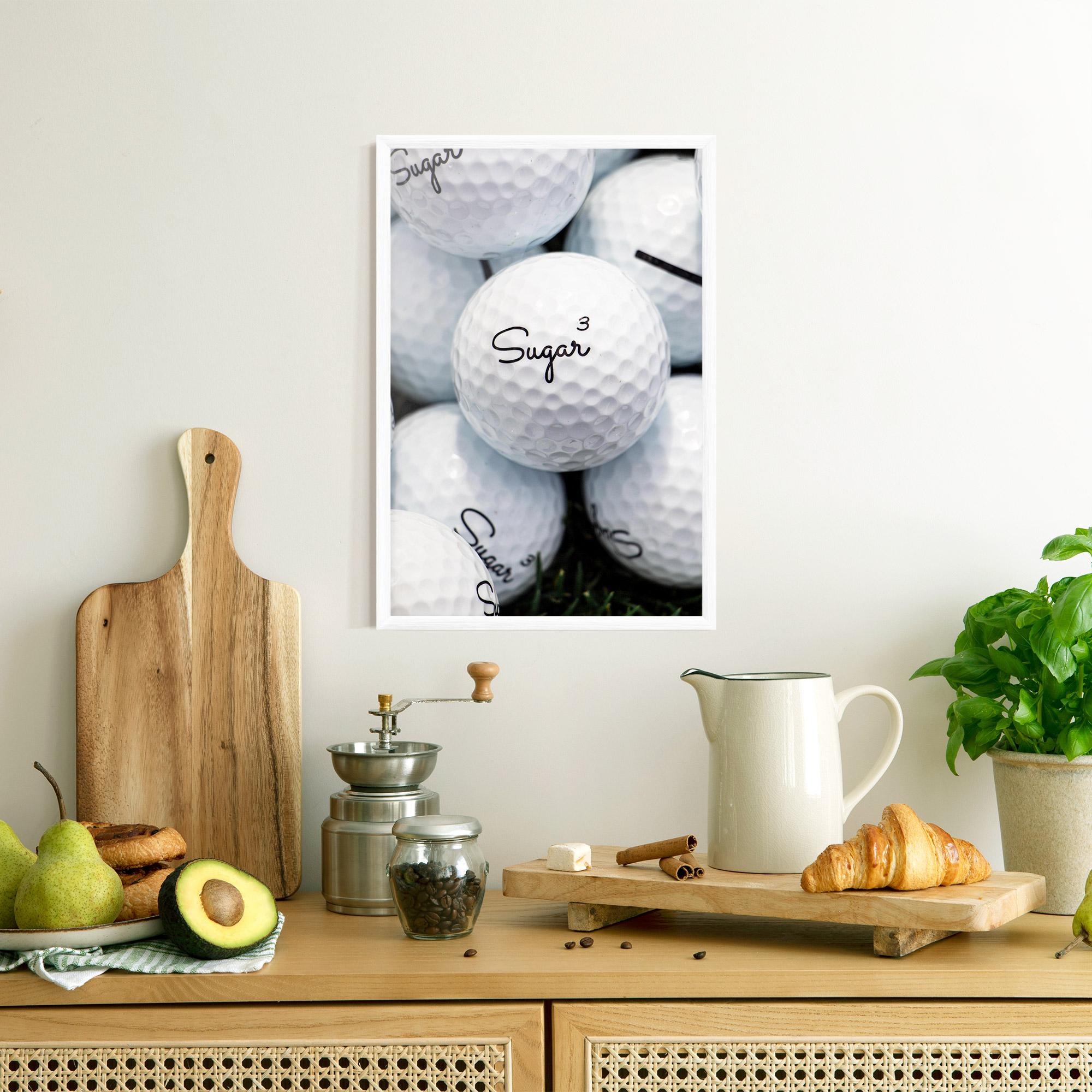 Рамкиран постер Sugar Ball Close Up mockup 8