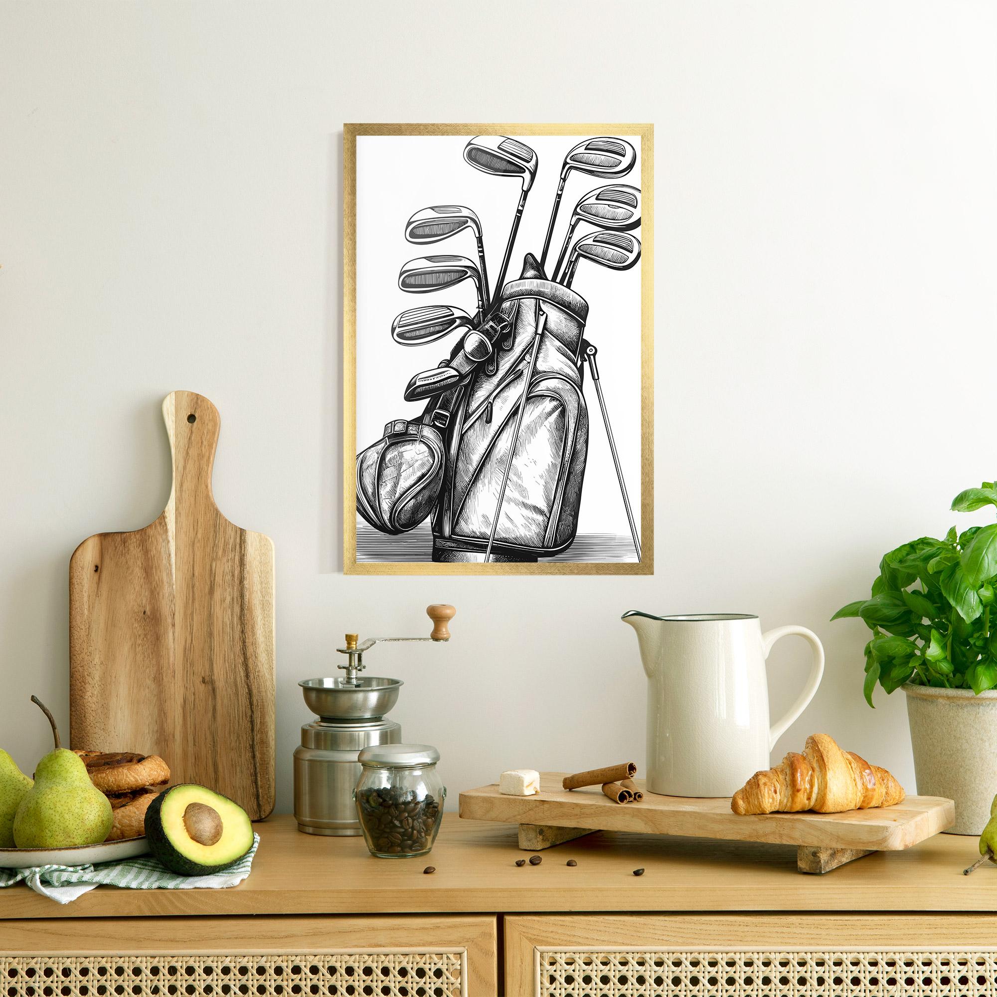 Рамкиран постер Golf Club mockup 8