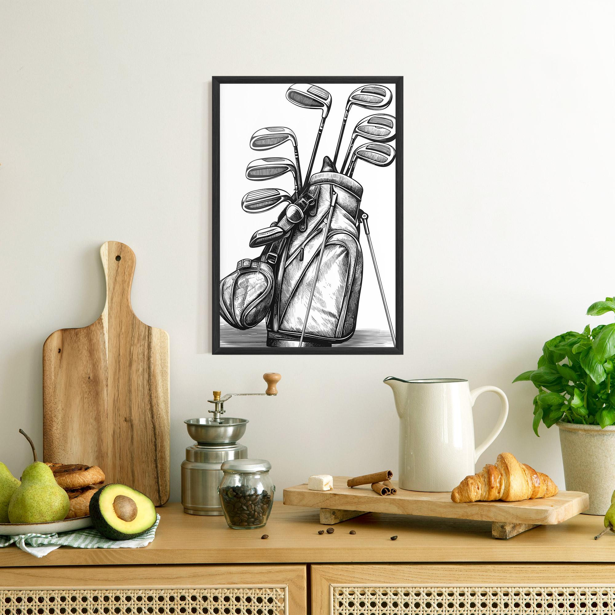 Рамкиран постер Golf Club mockup 8