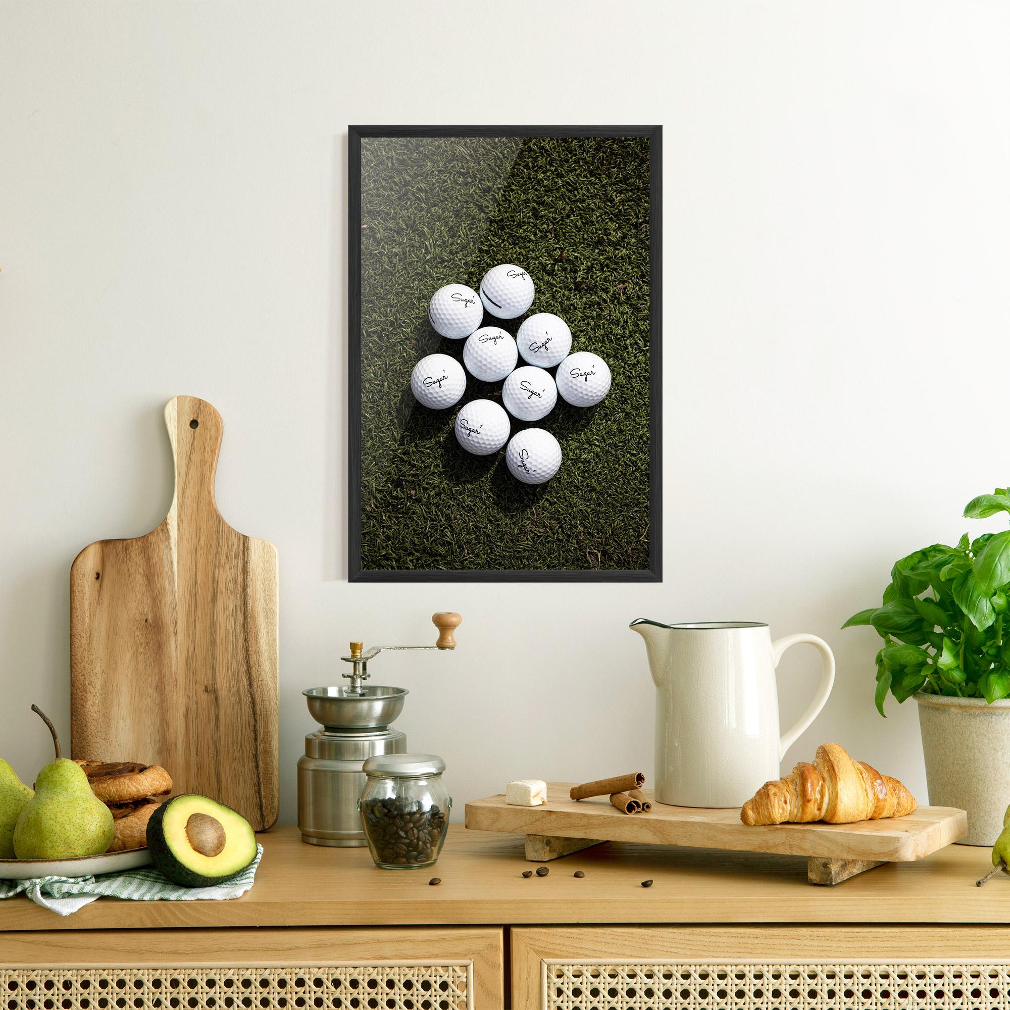 Рамкиран постер Sugar 1 Golf Balls mockup 8