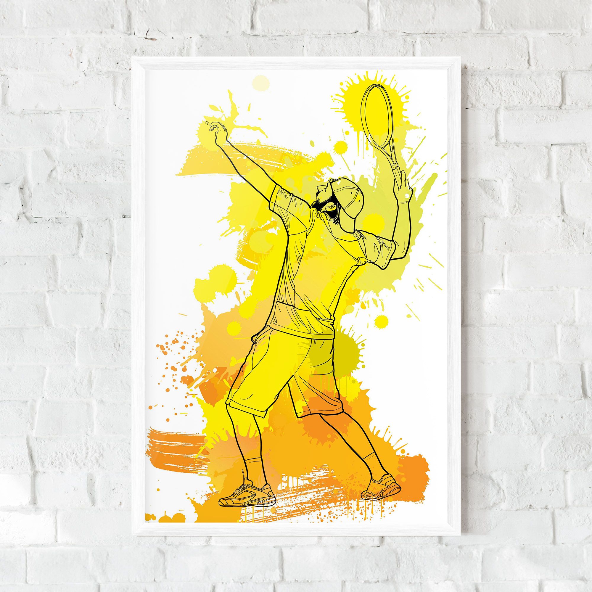 Yellow Art Tennis mockup 0