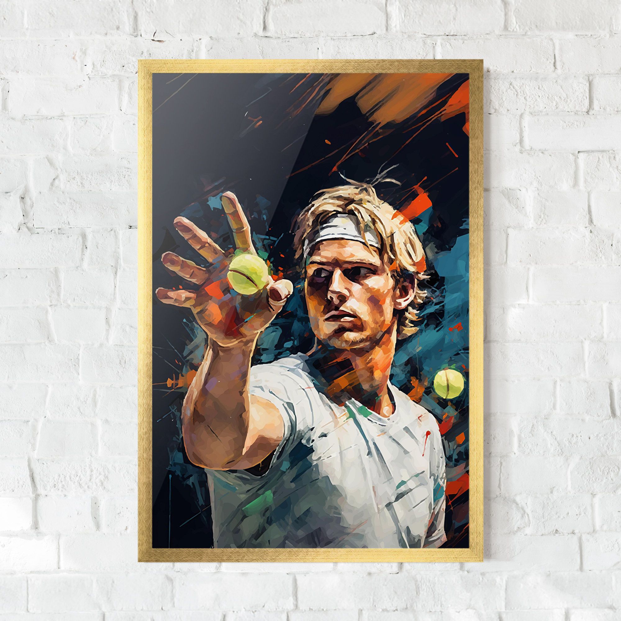 Tennis Player Art mockup 0
