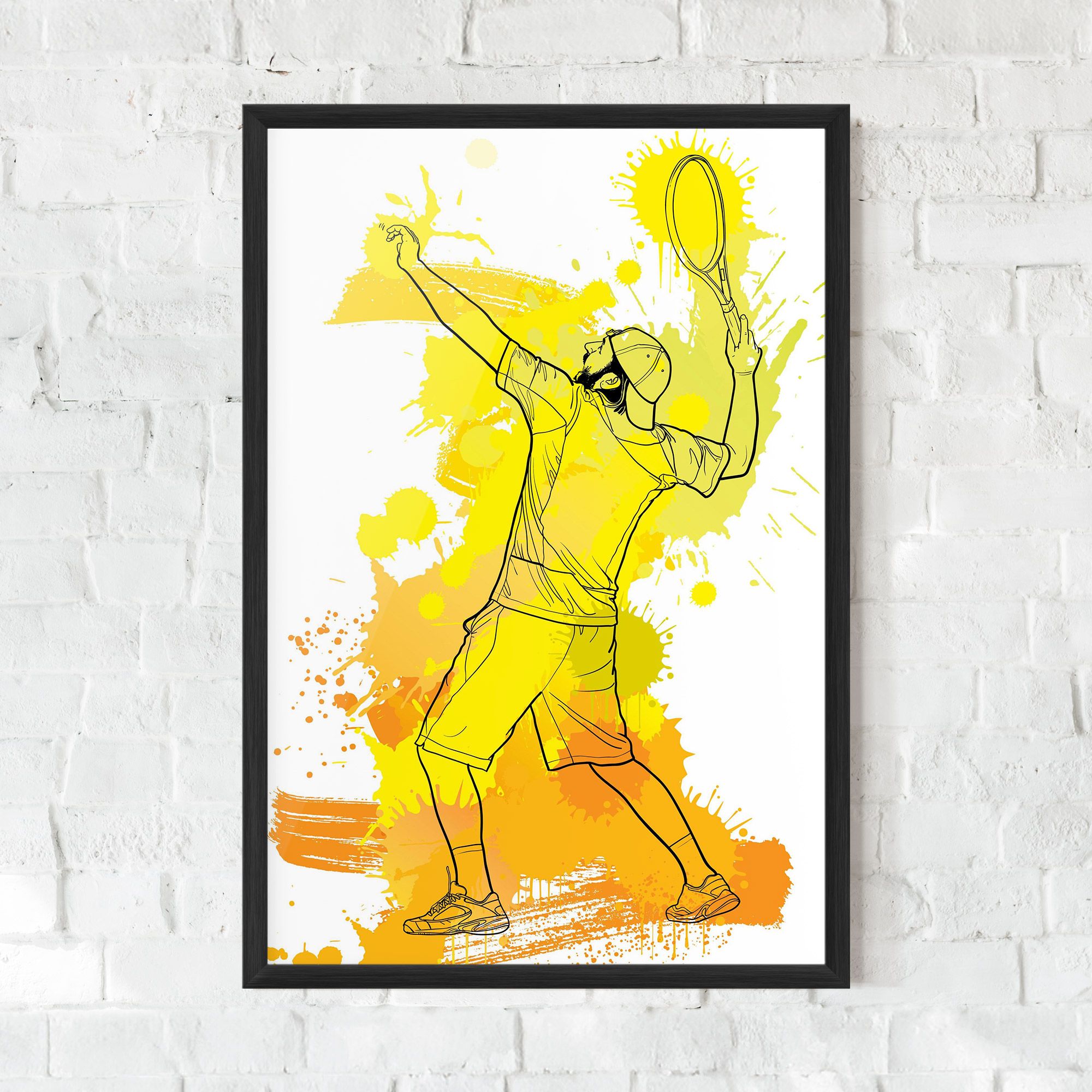 Yellow Art Tennis mockup 0