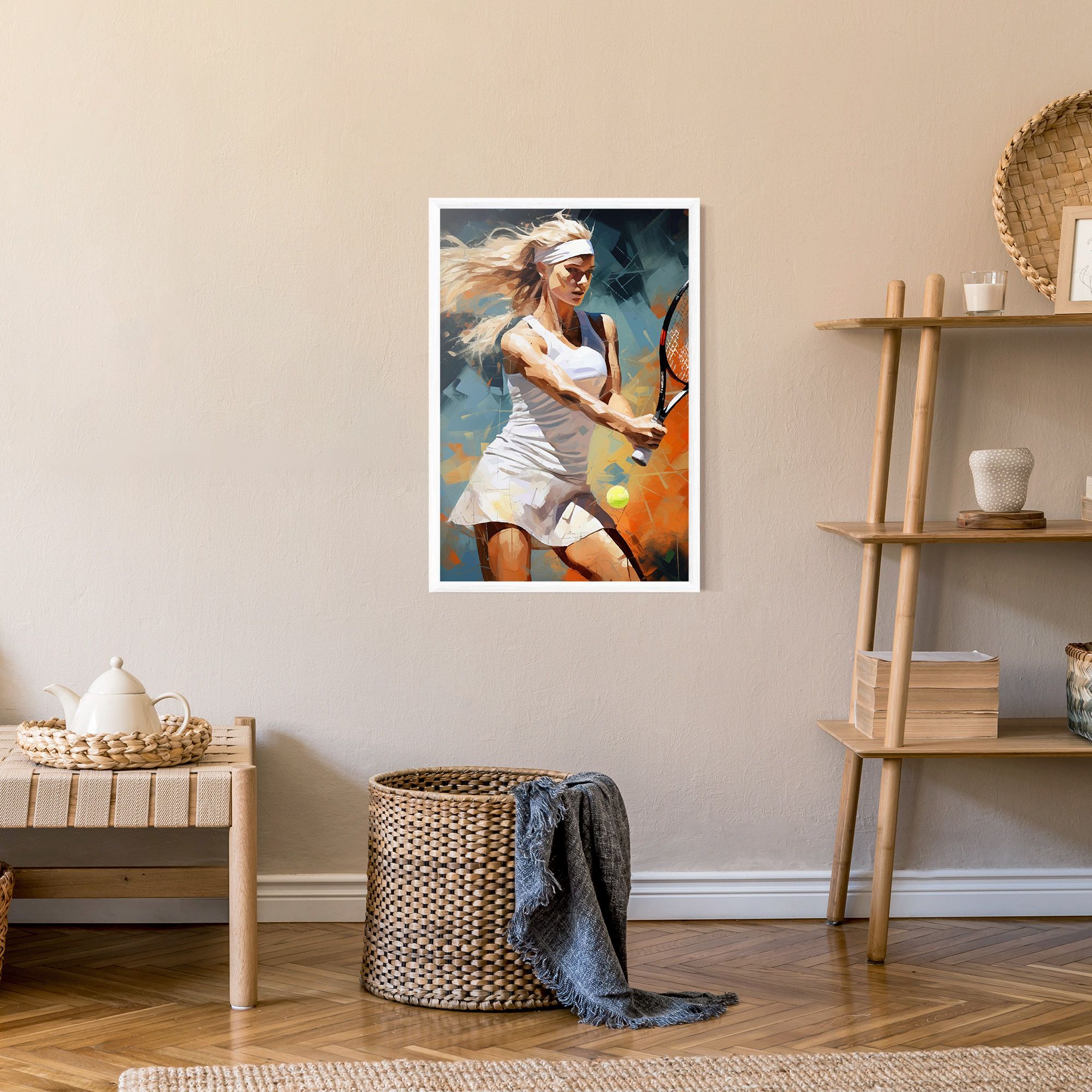 Blonde Tennis Girl mockup 9
