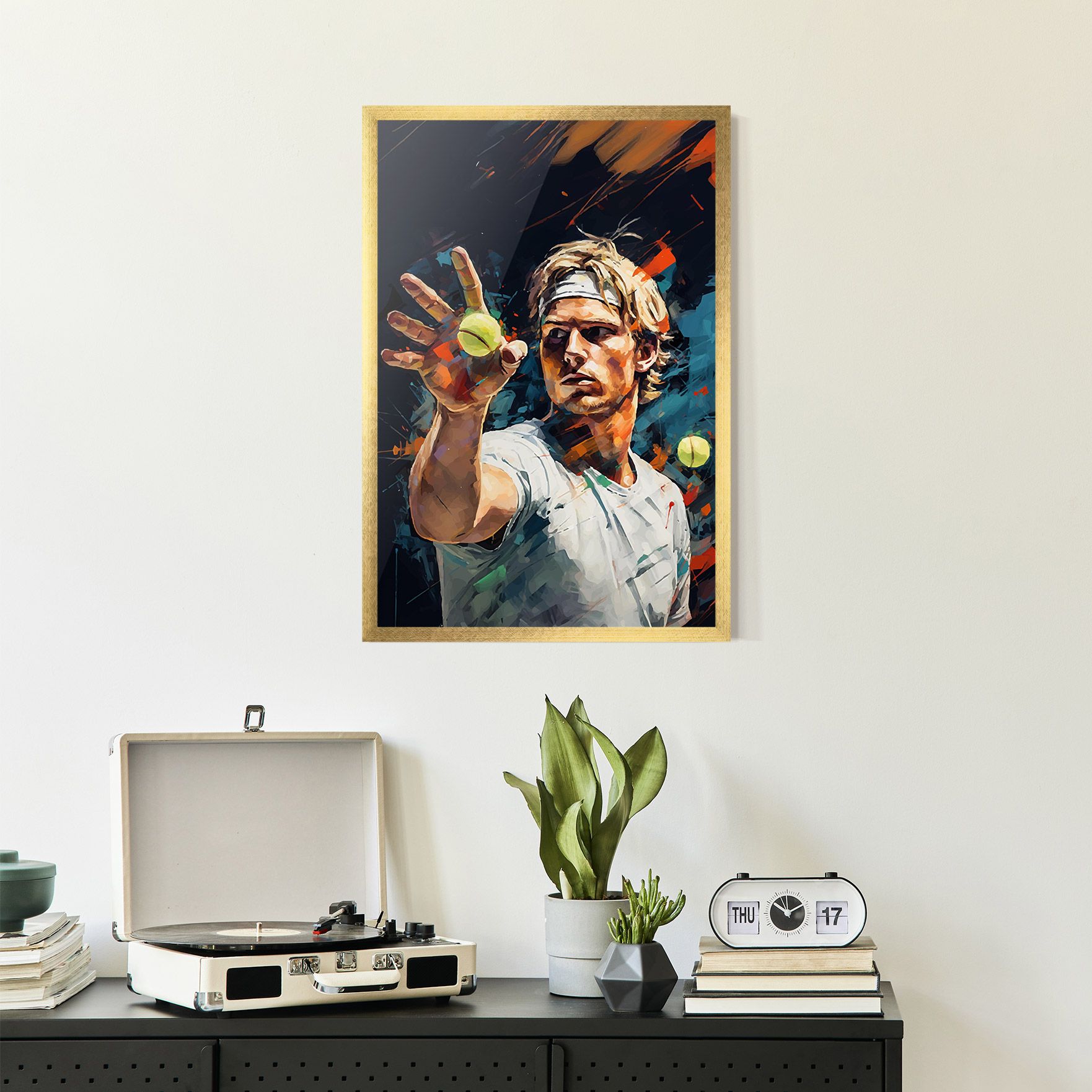 Tennis Player Art mockup 2