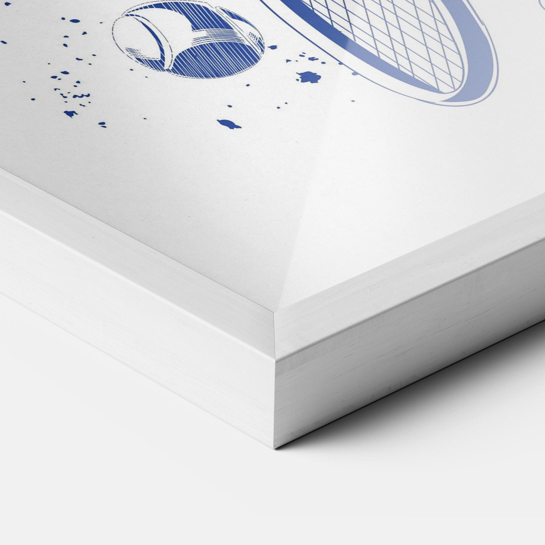 Рамкиран постер Blue Tennis mockup 3