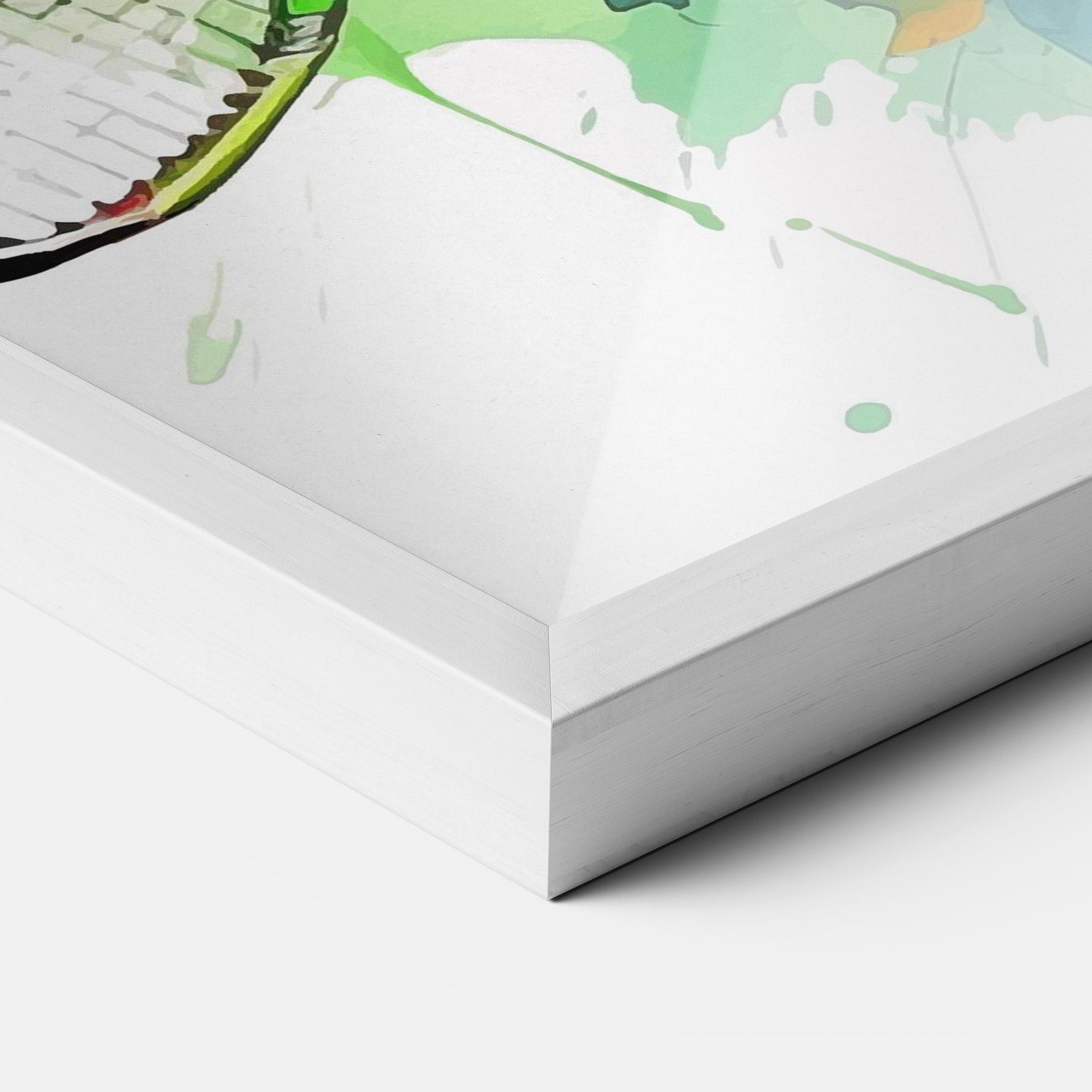 Рамкиран постер Green Blue Tennis mockup 3