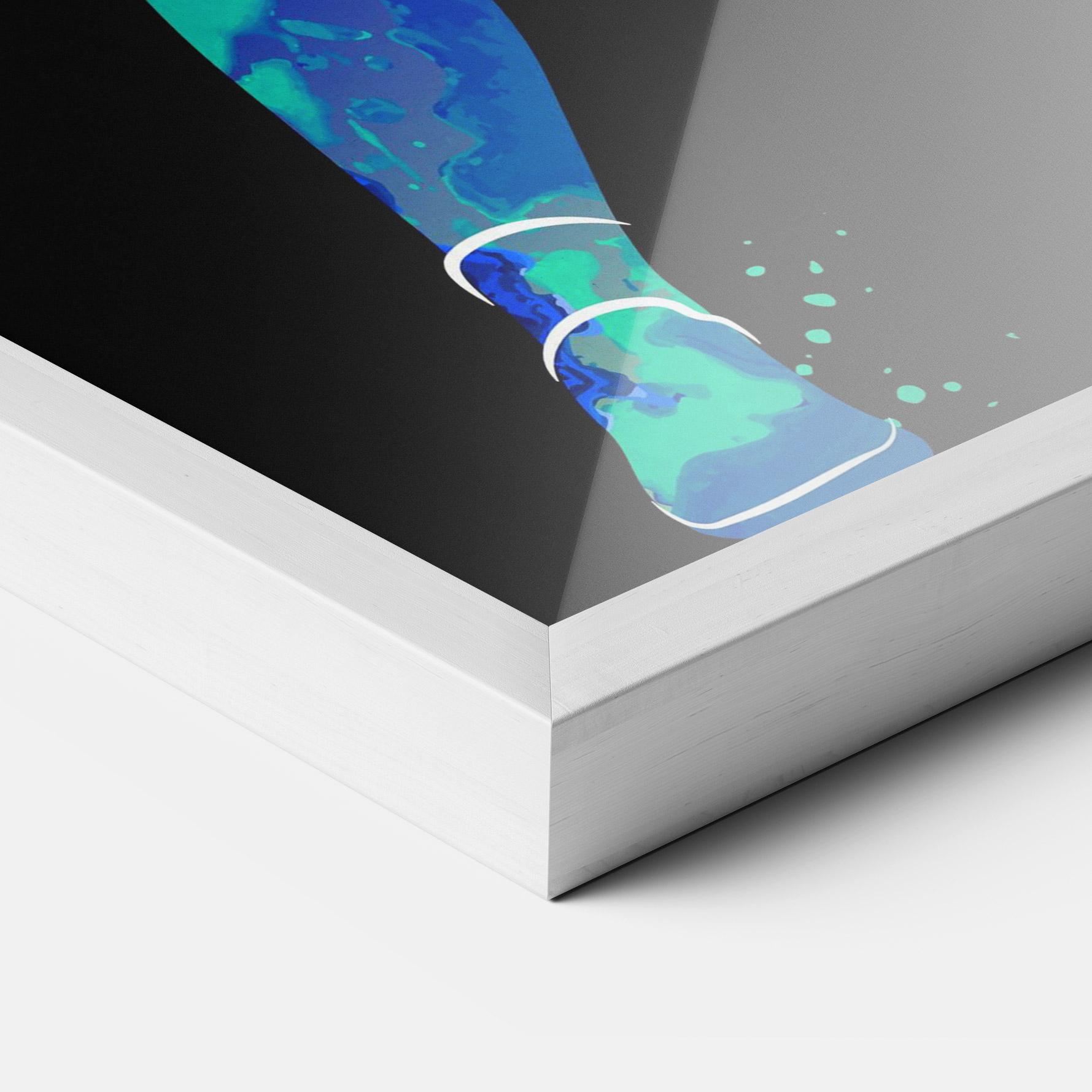 Рамкиран постер Green Orange Tennis mockup 3