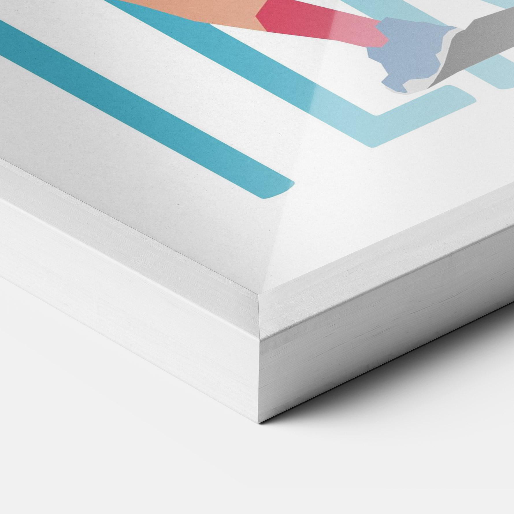 Рамкиран постер Tennis Ball Jump mockup 3