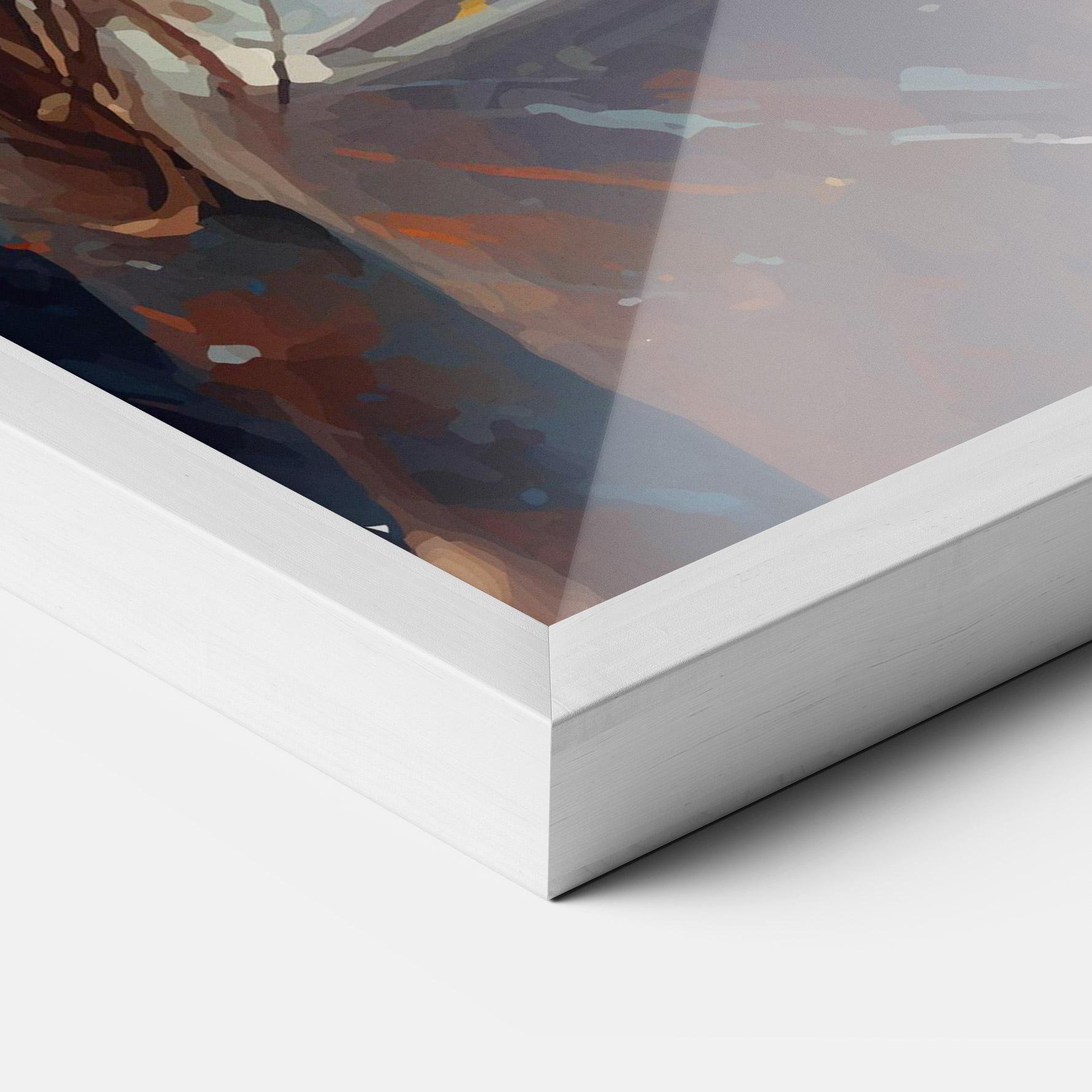 Рамкиран постер Tennis Pretty Girl mockup 3