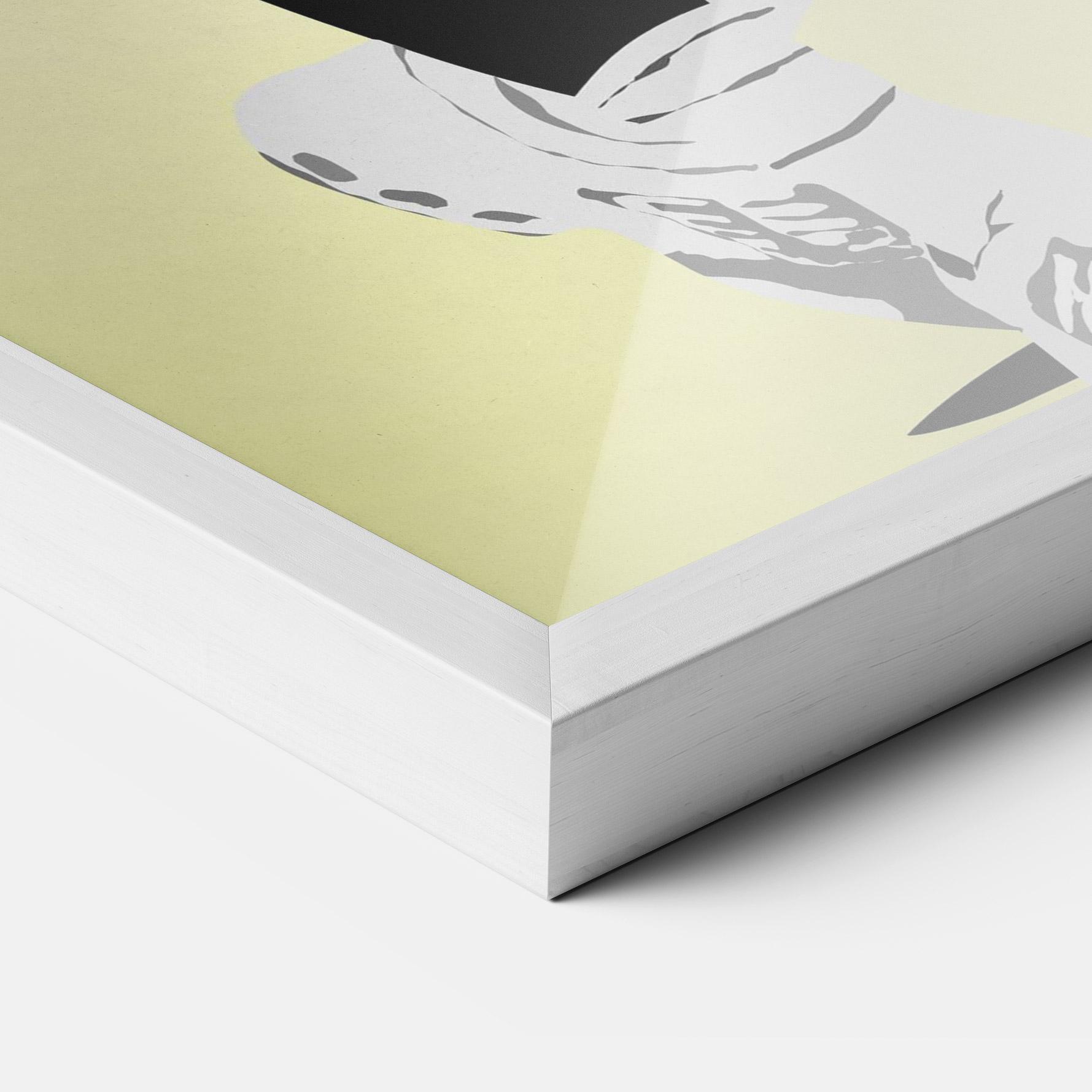 Рамкиран постер Yellow Light Tennis mockup 3