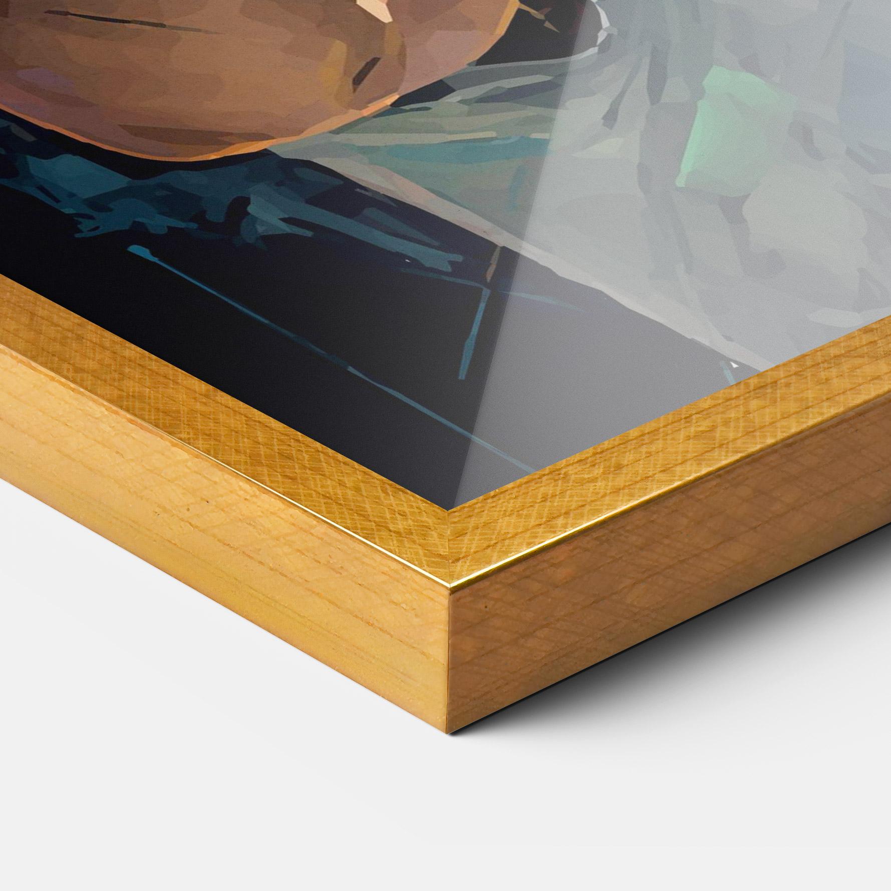 Рамкиран постер Tennis Player Art mockup 3