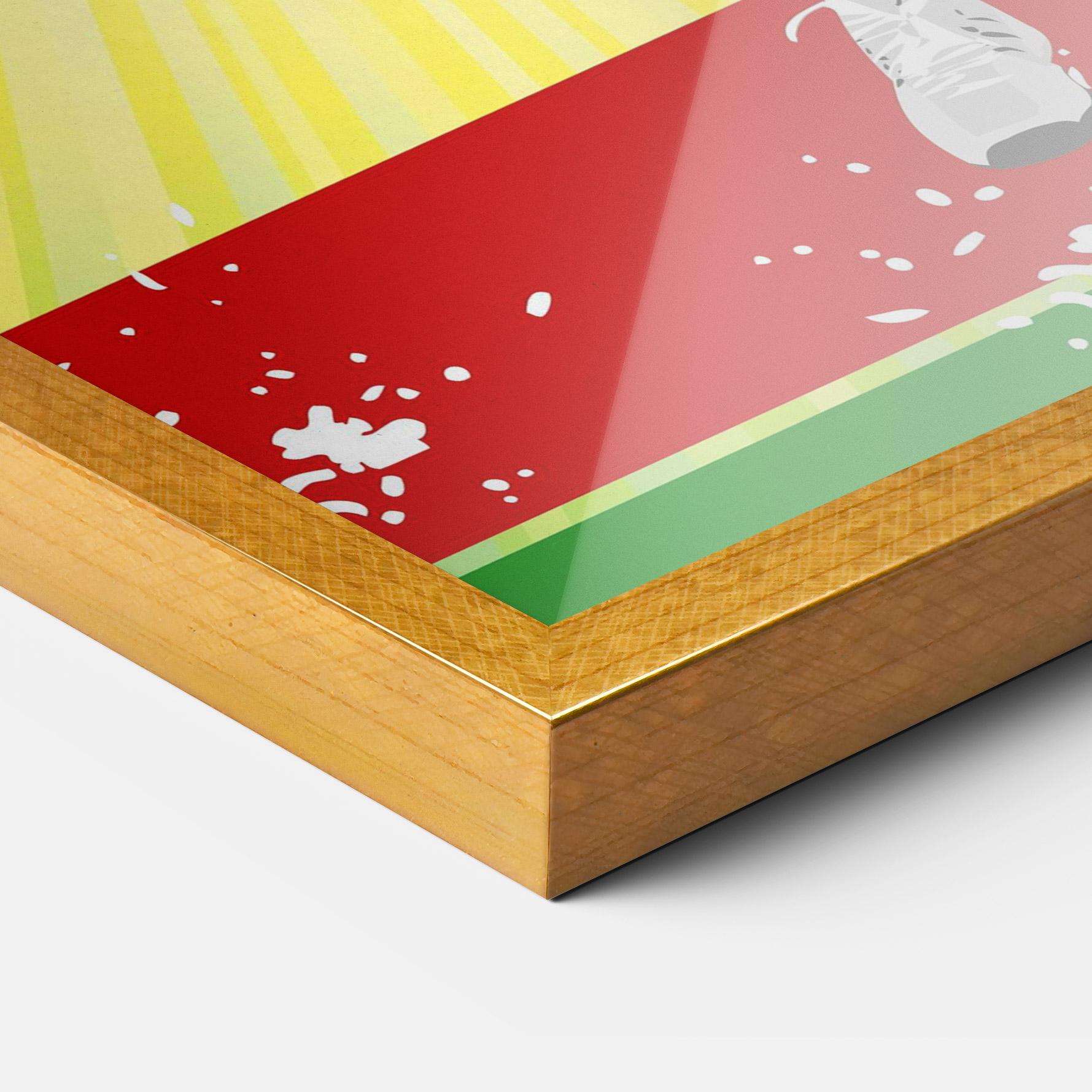 Рамкиран постер Tennis Spiral mockup 3