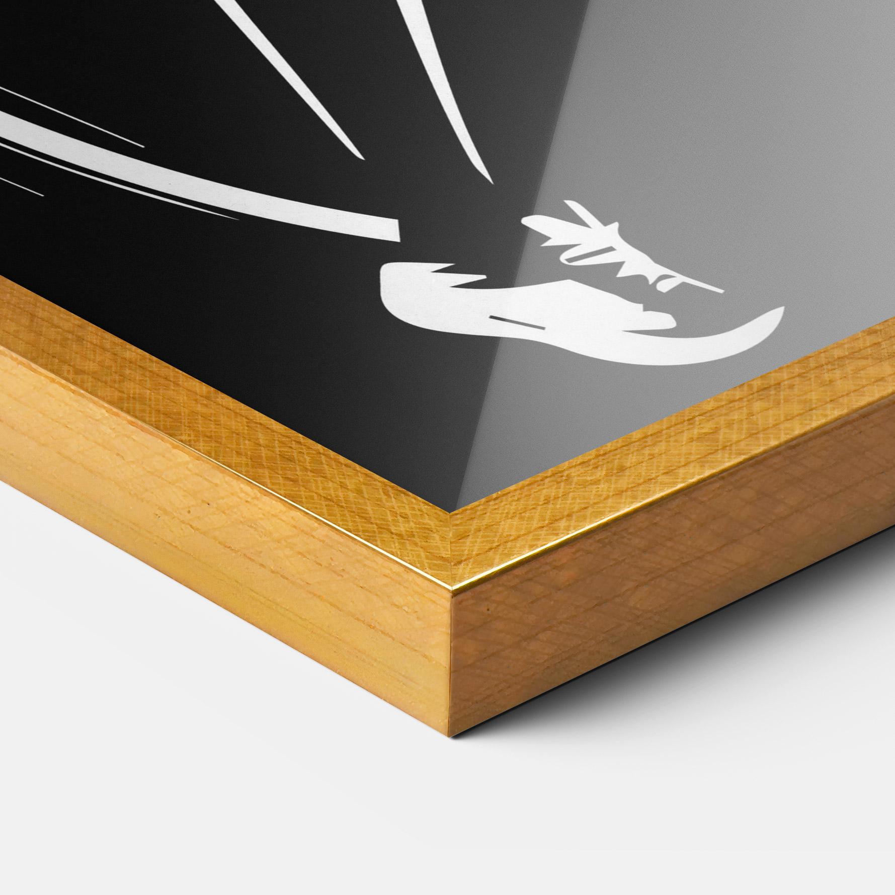 Рамкиран постер White Line Tennis mockup 3