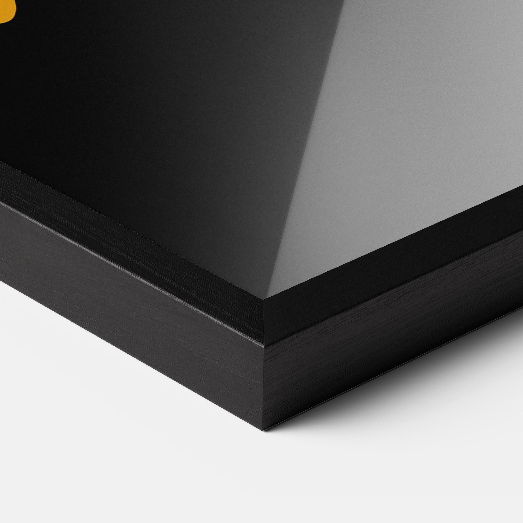 Рамкиран постер Blue Orange Tennis mockup 3