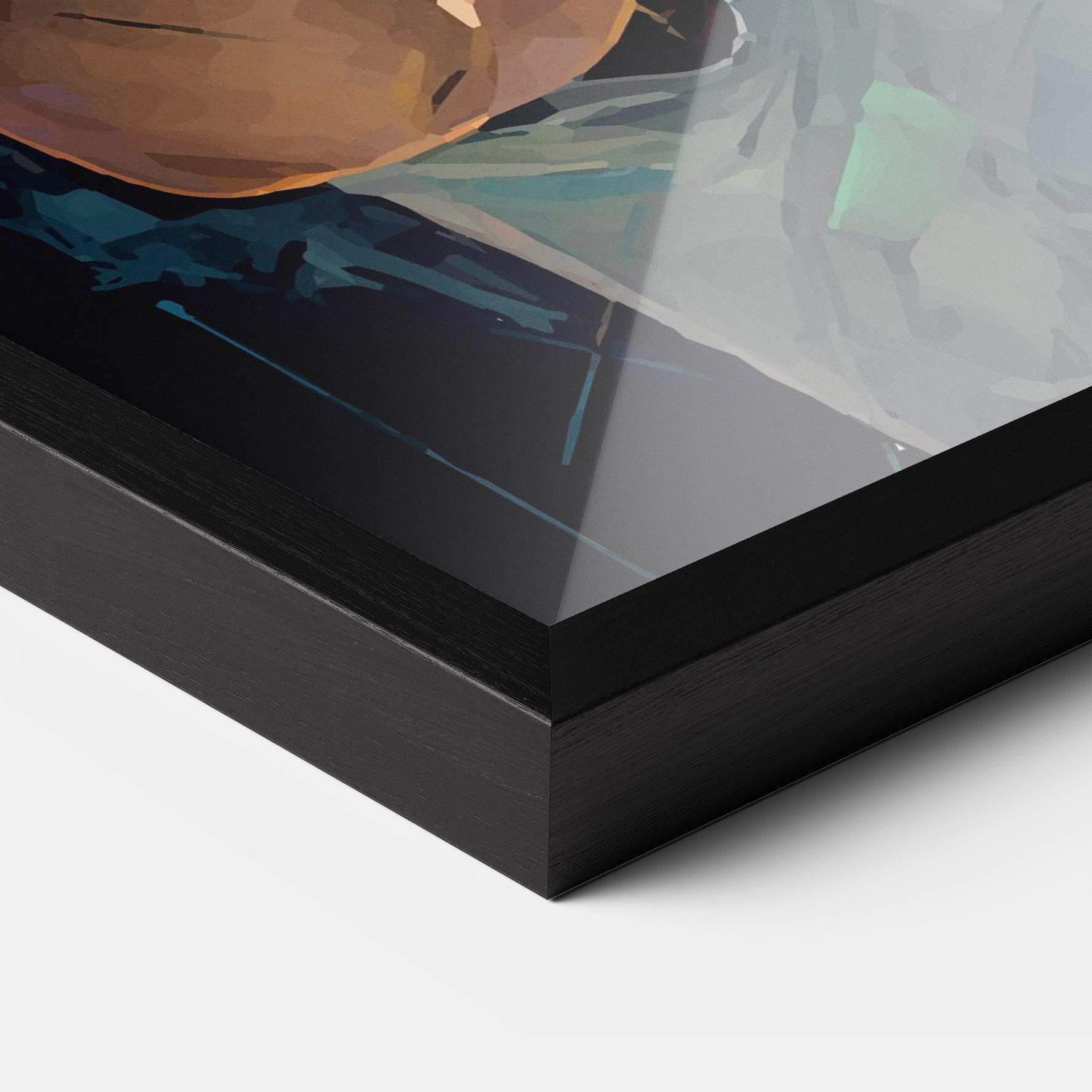 Рамкиран постер Tennis Player Art mockup 3