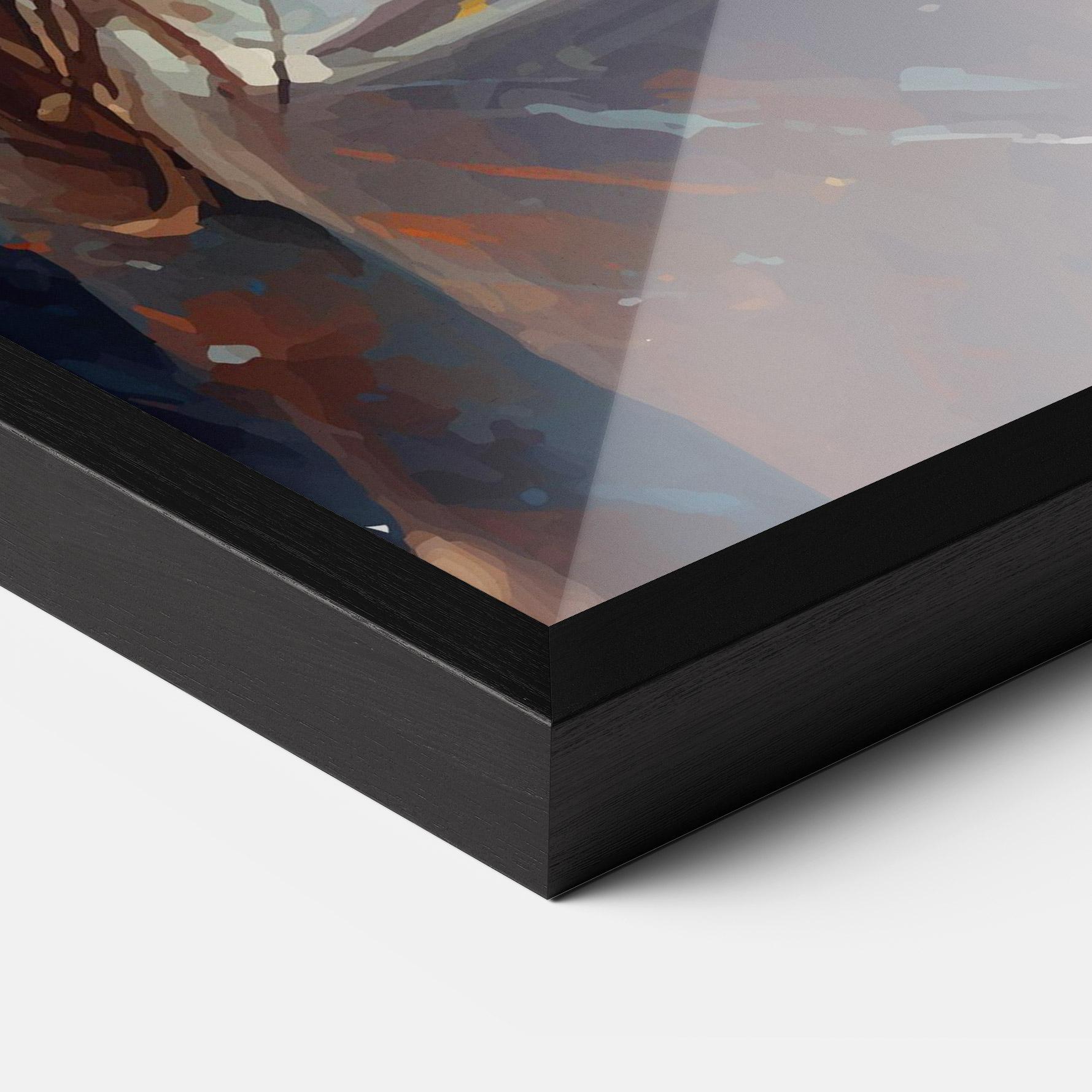 Рамкиран постер Tennis Pretty Girl mockup 3