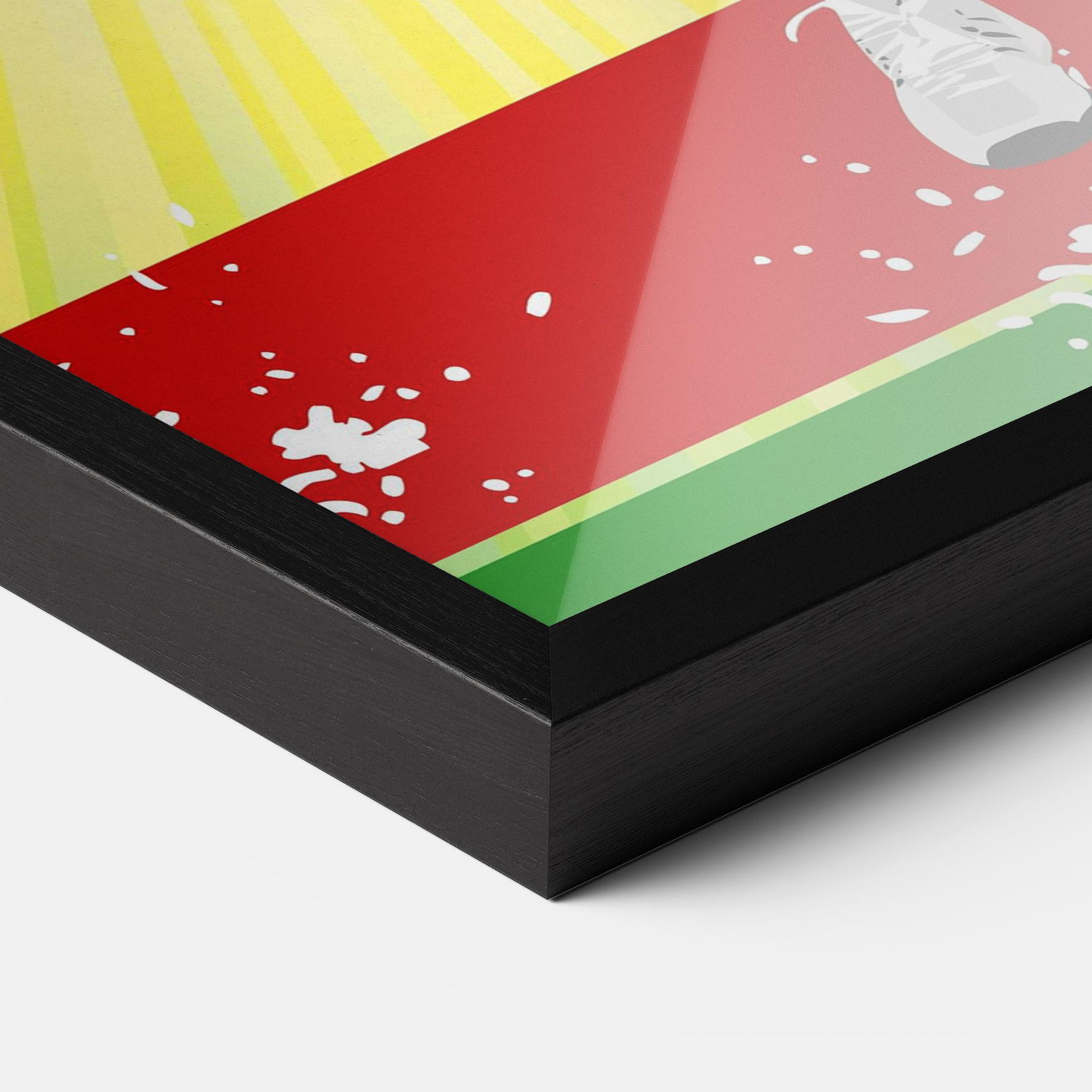 Рамкиран постер Tennis Spiral mockup 3