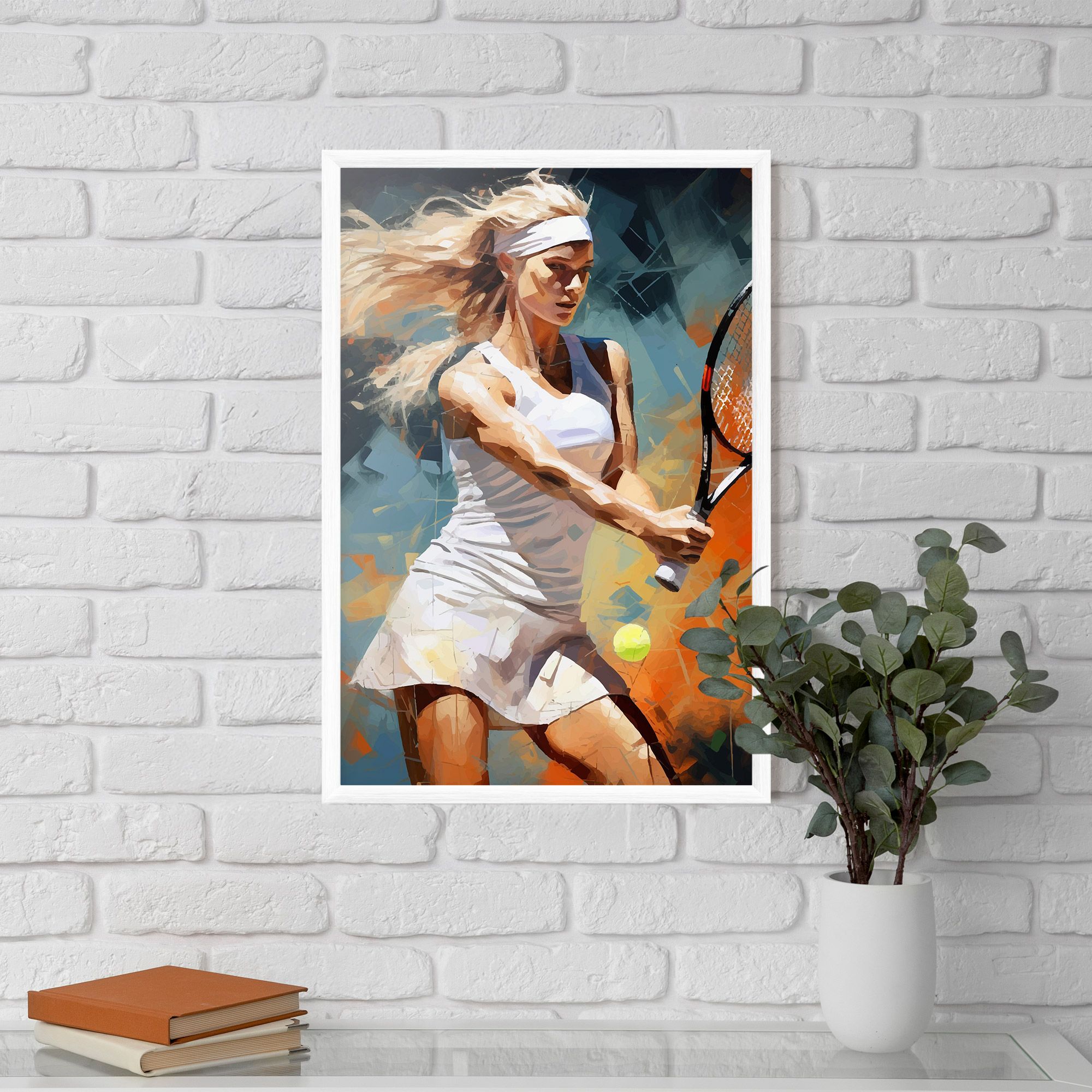 Blonde Tennis Girl mockup 5