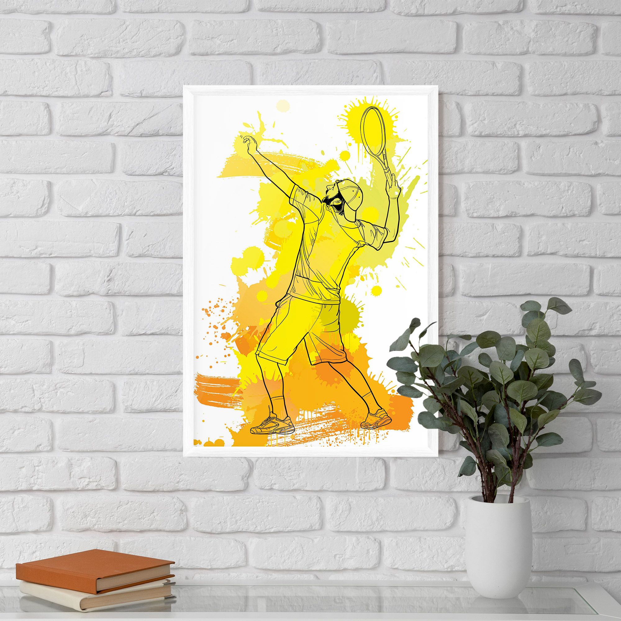 Yellow Art Tennis mockup 5