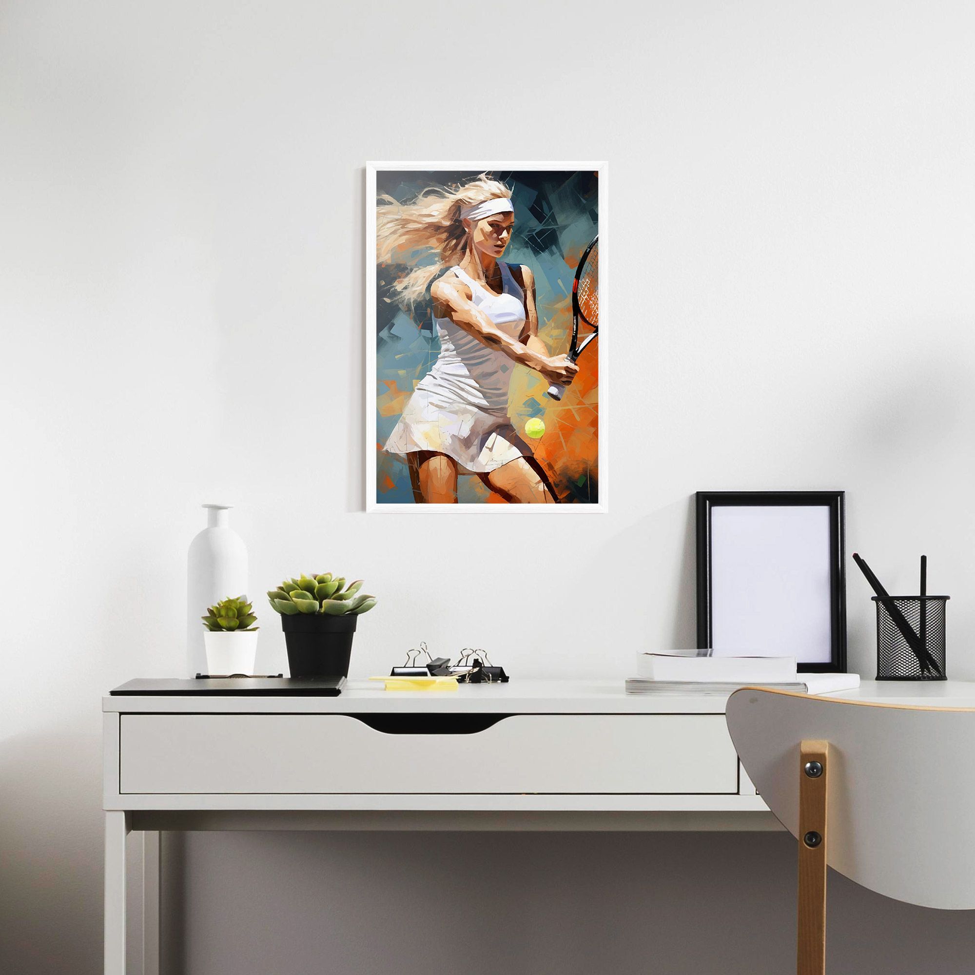 Blonde Tennis Girl mockup 7