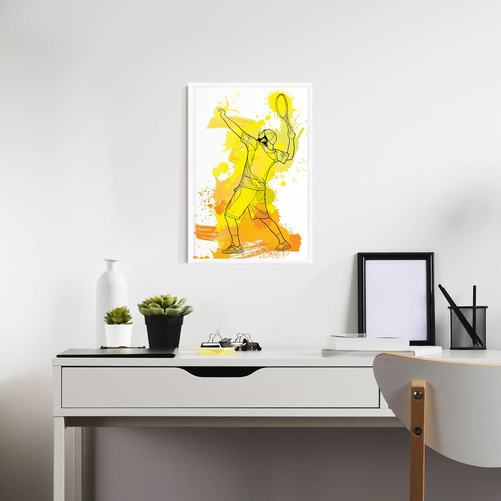 Yellow Art Tennis mockup 7