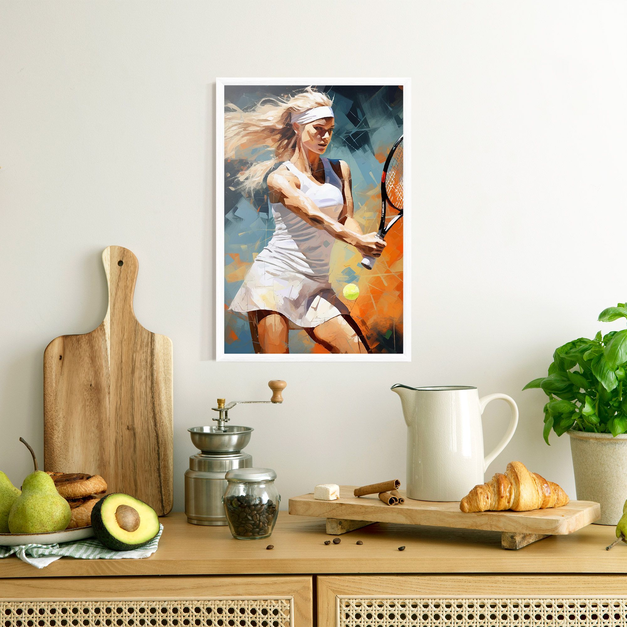 Blonde Tennis Girl mockup 8