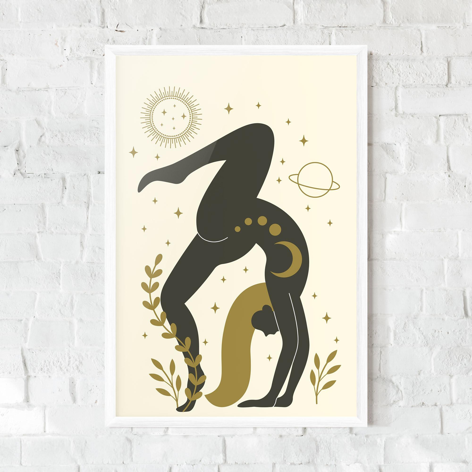 Рамкиран постер Yoga Sun Pose mockup 0