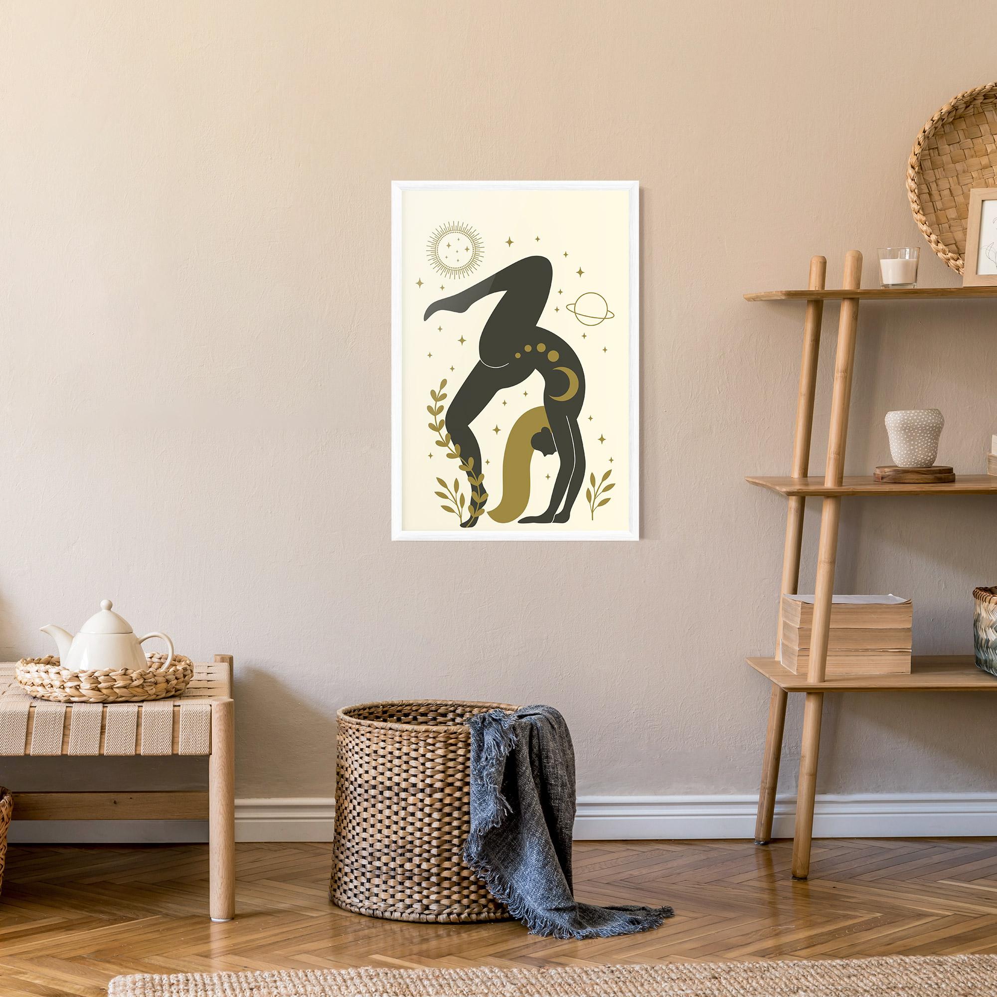 Рамкиран постер Yoga Sun Pose mockup 9