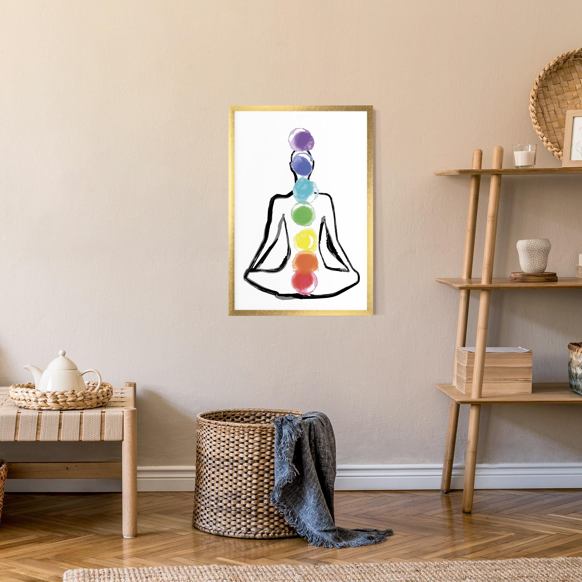 Рамкиран постер Yoga Color mockup 9