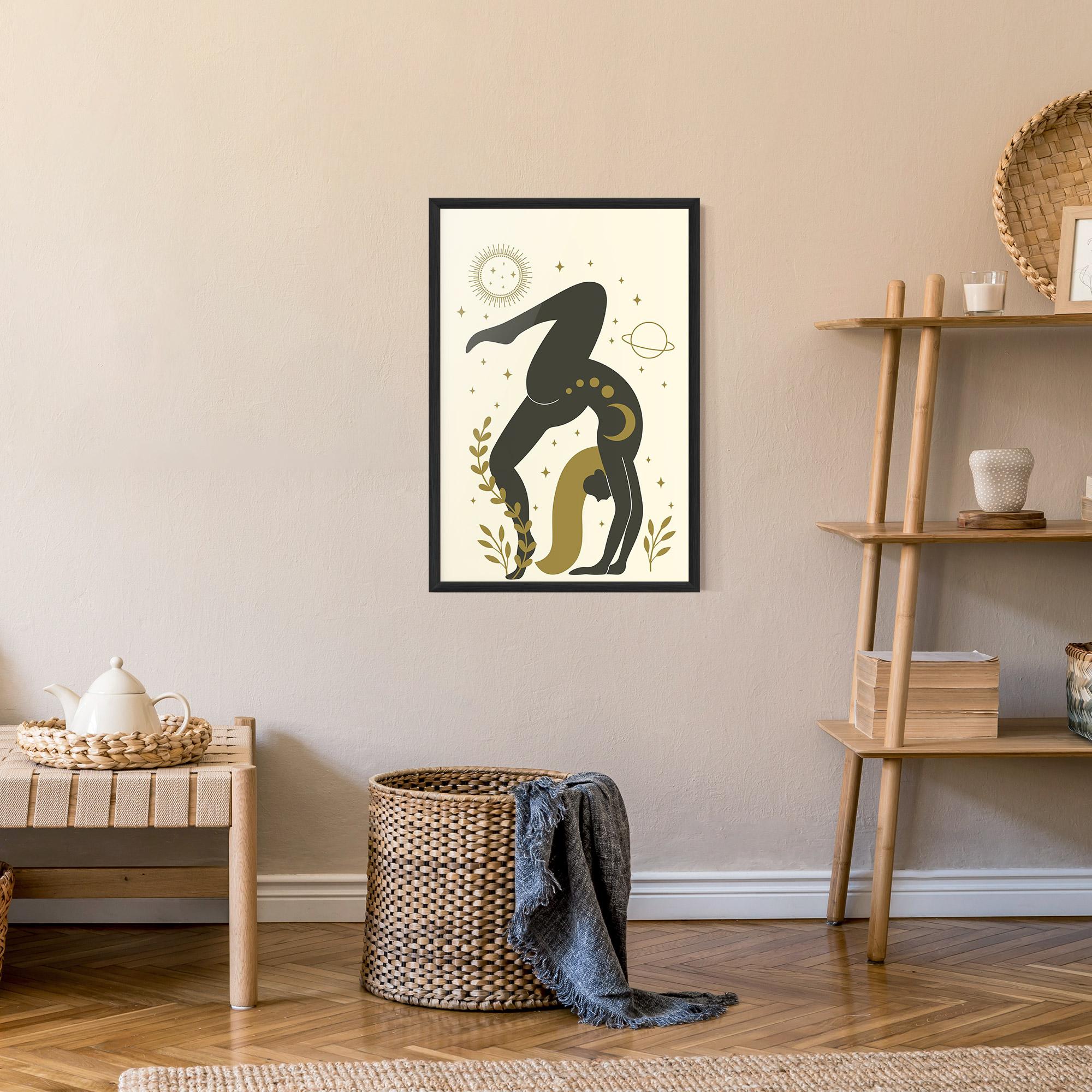 Рамкиран постер Yoga Sun Pose mockup 9