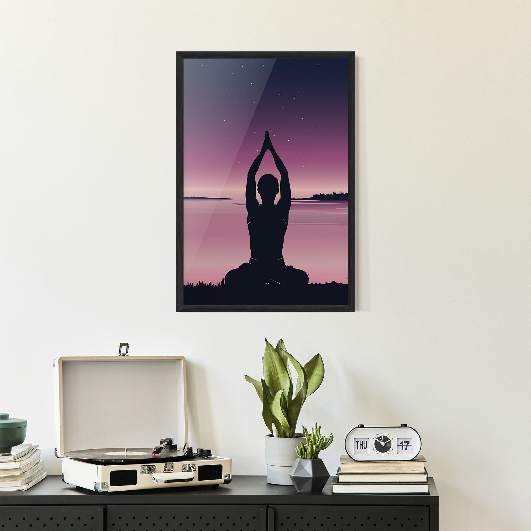 Yoga Purple Sky mockup 2