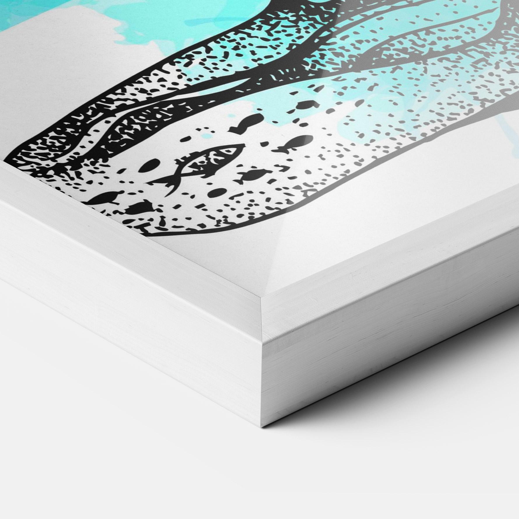 Рамкиран постер Yoga Triangle mockup 3