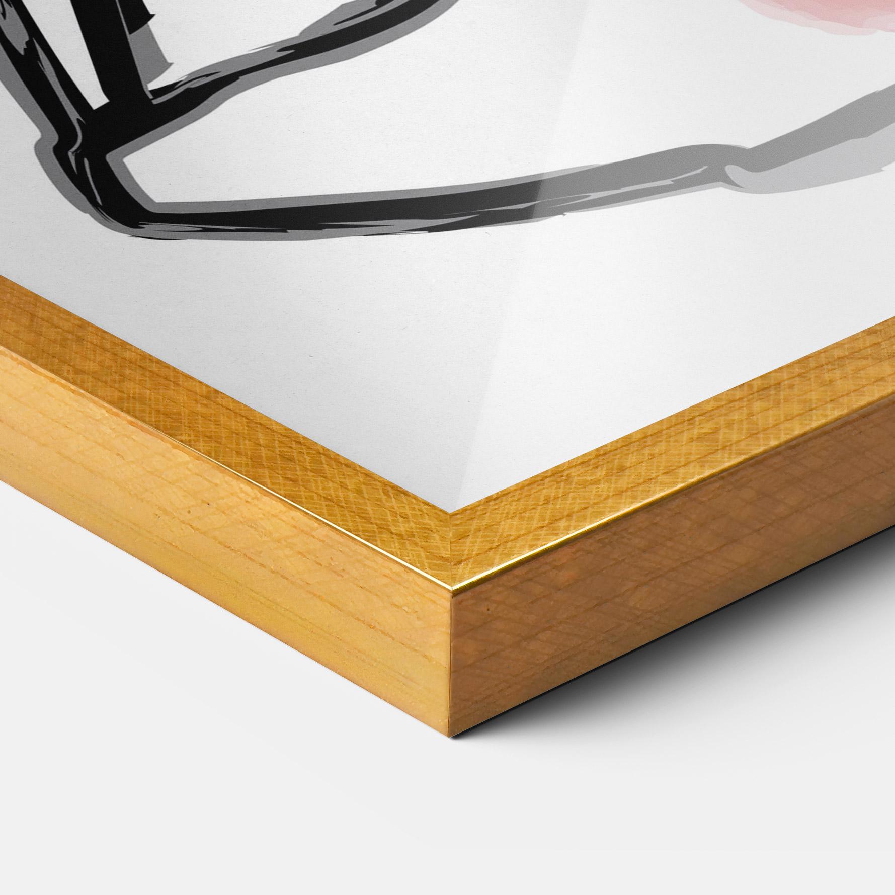 Рамкиран постер Yoga Color mockup 3