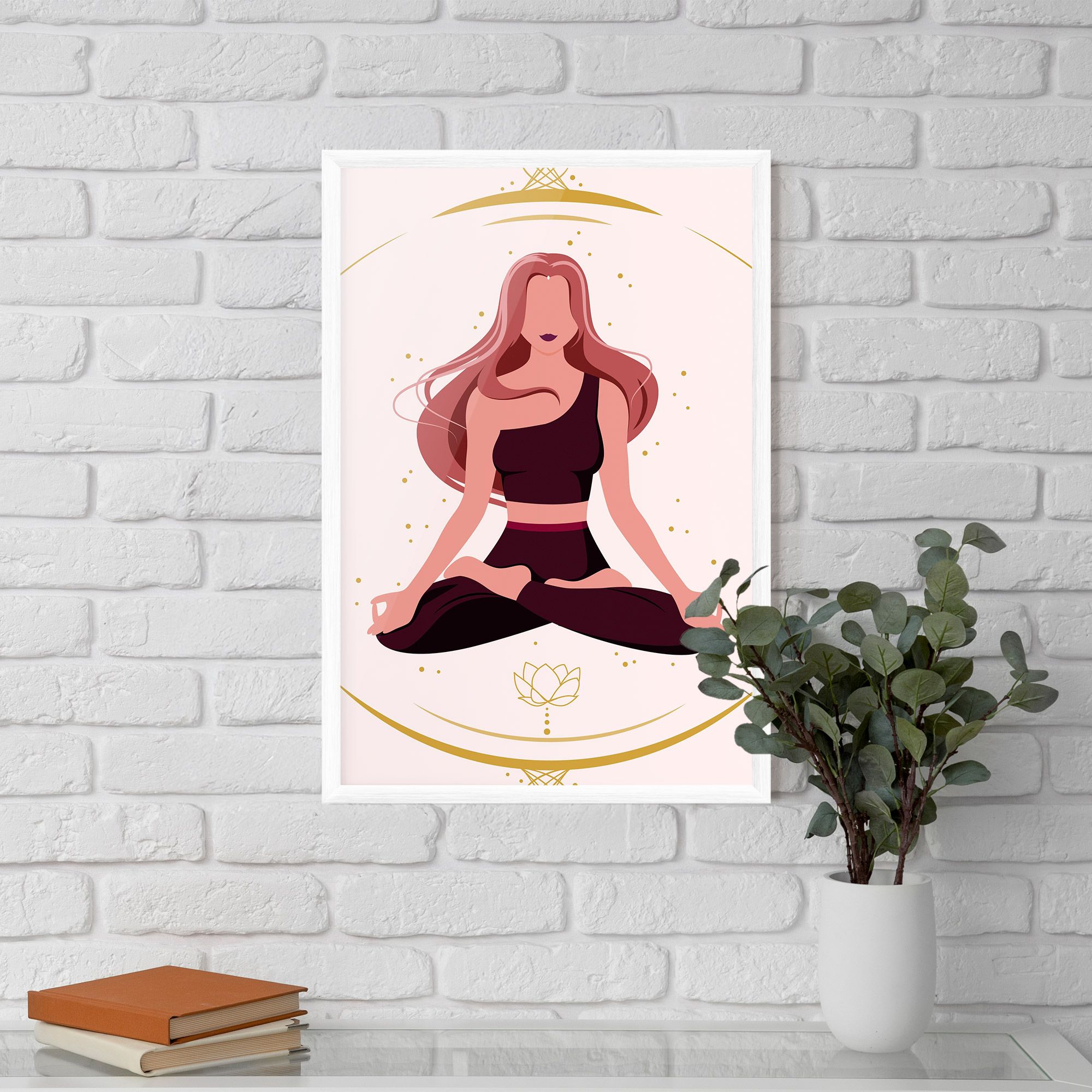 Pretty Yoga Girl mockup 5