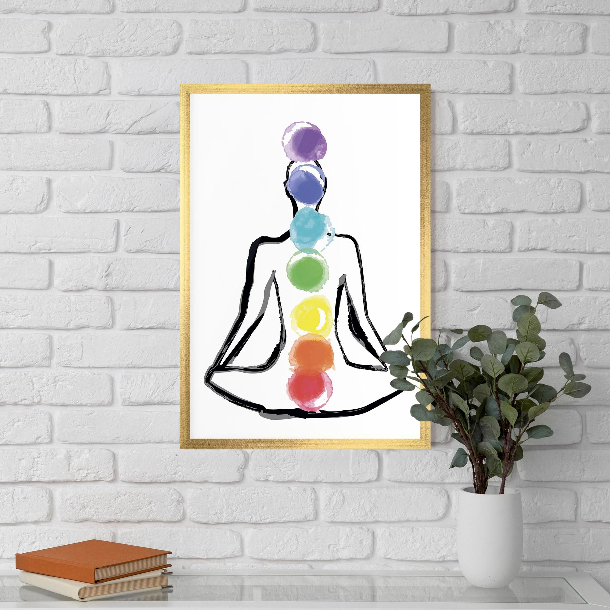 Рамкиран постер Yoga Color mockup 5