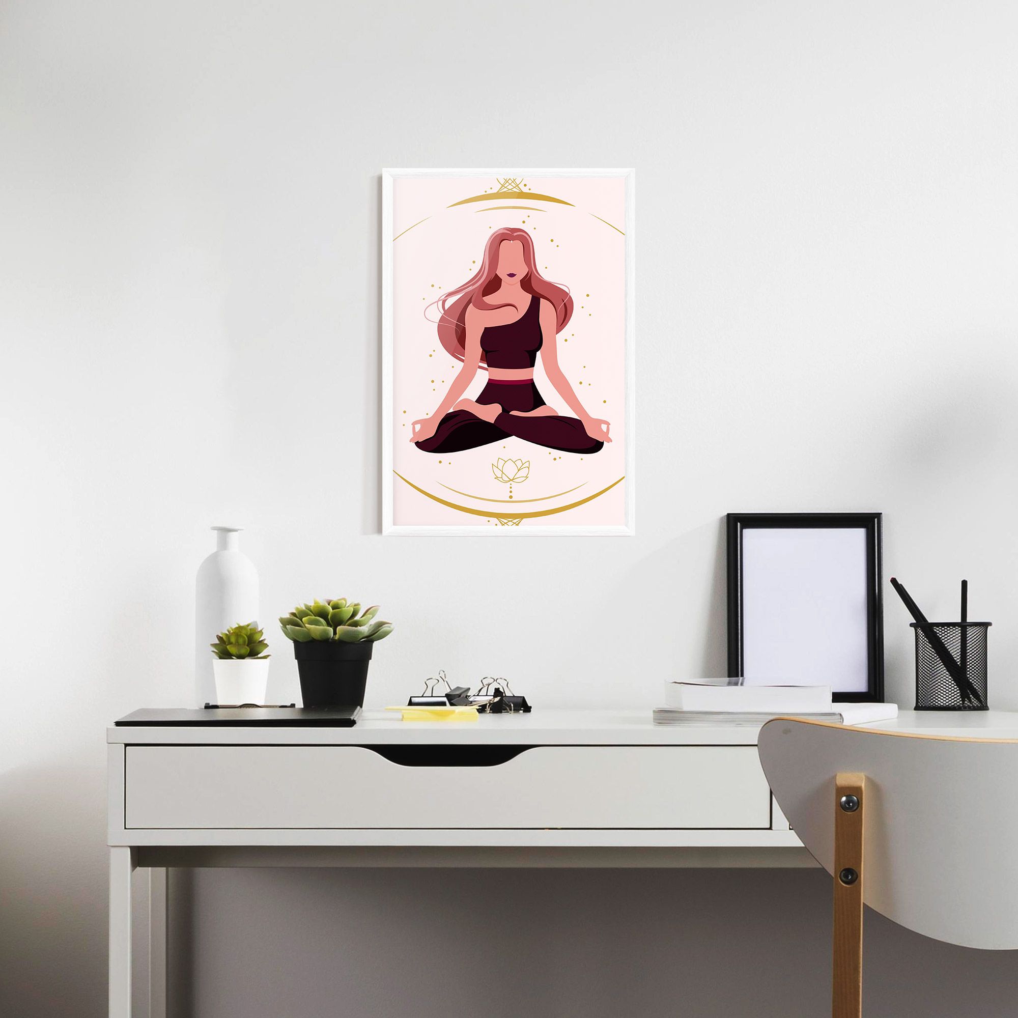Pretty Yoga Girl mockup 7