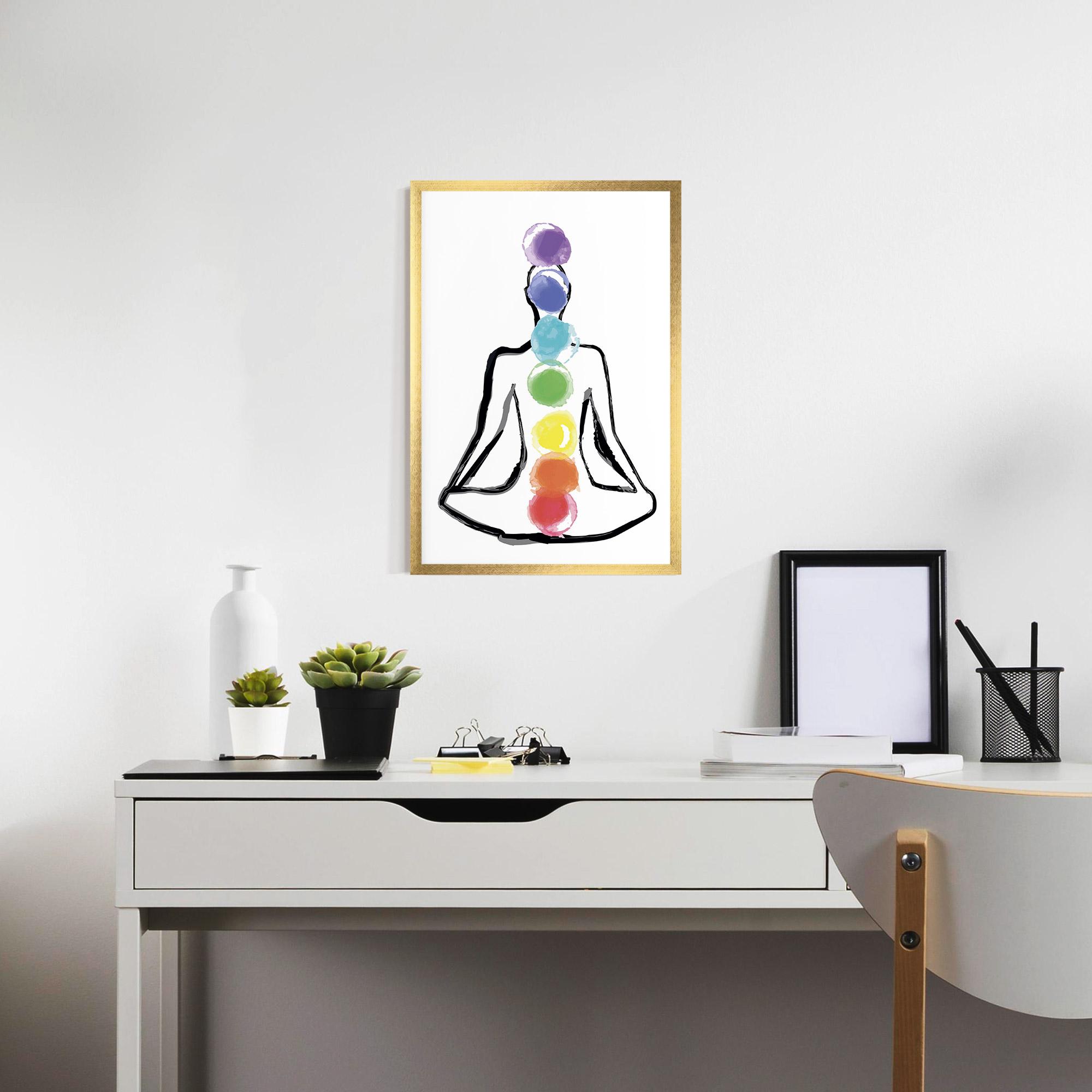 Рамкиран постер Yoga Color mockup 7