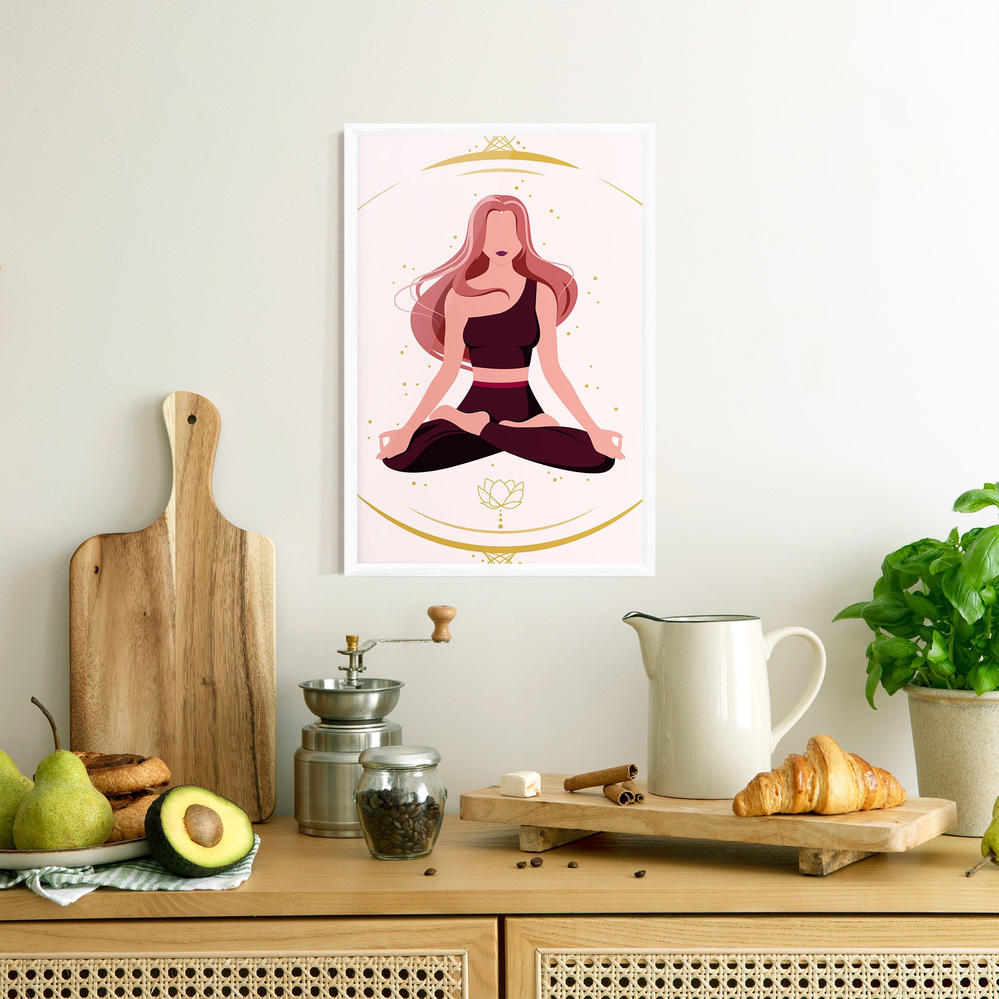 Pretty Yoga Girl mockup 8