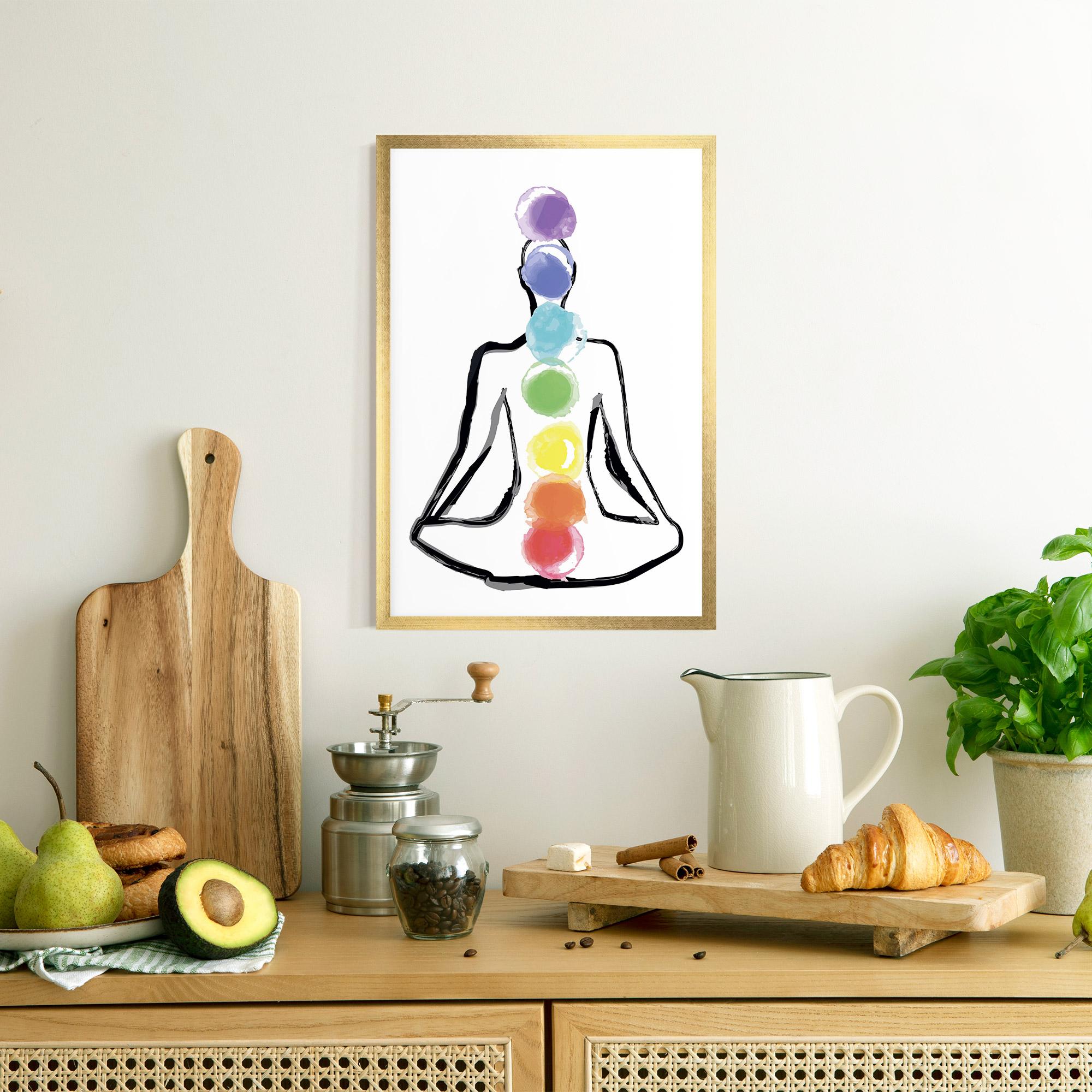 Рамкиран постер Yoga Color mockup 8