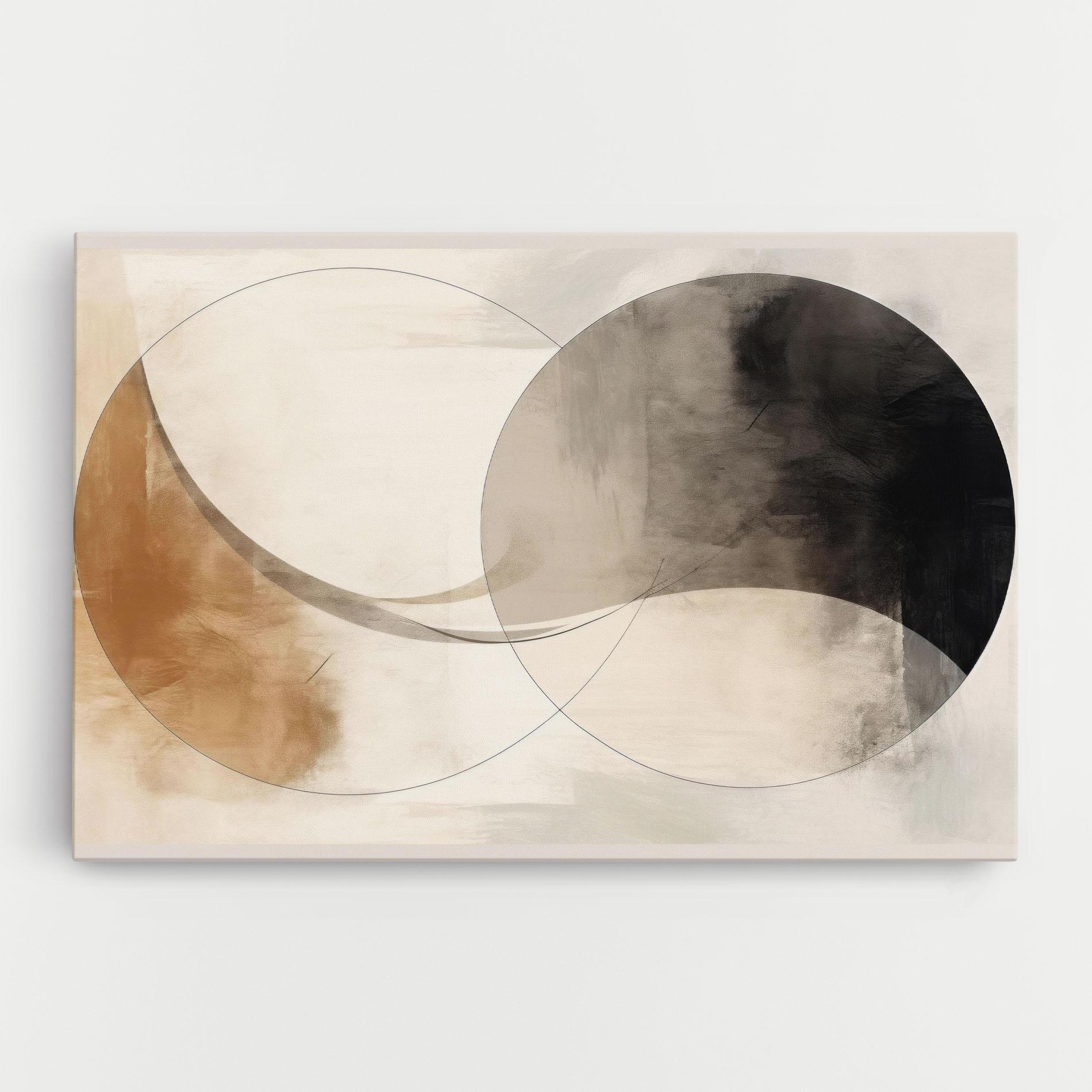 Картина на платно Abstract Circle Painting mockup 0