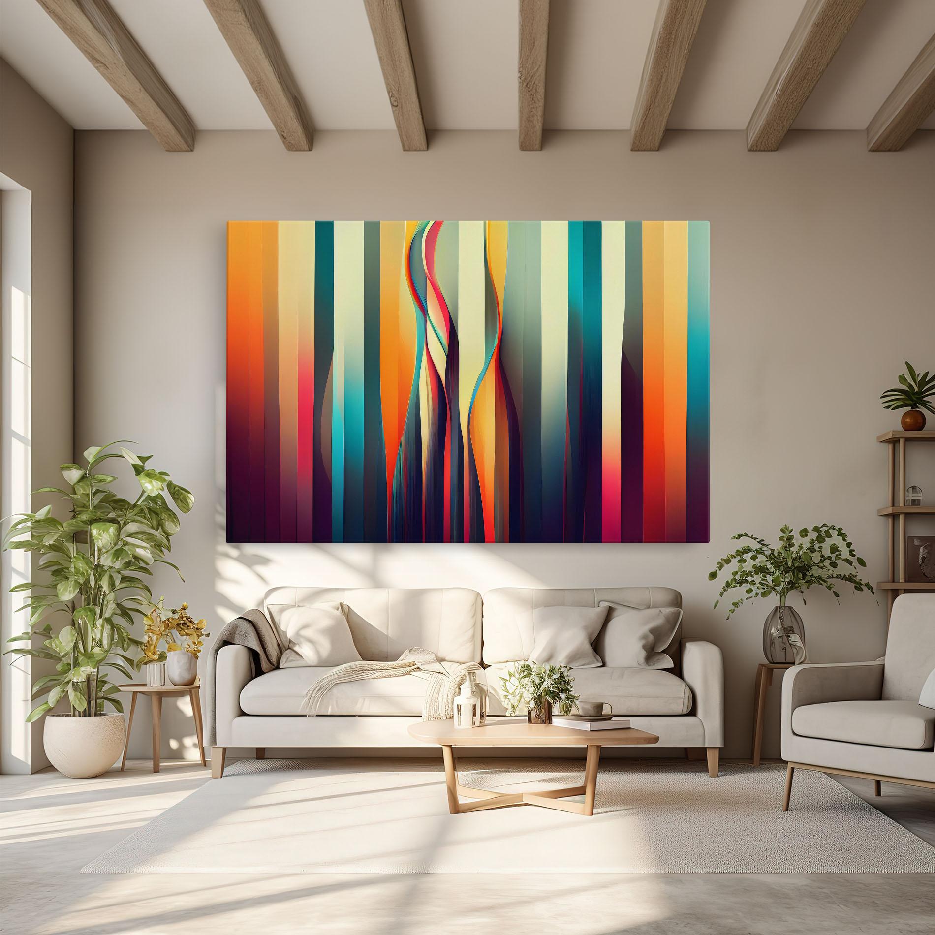 Картина на платно Colorful Geometric Background mockup 6