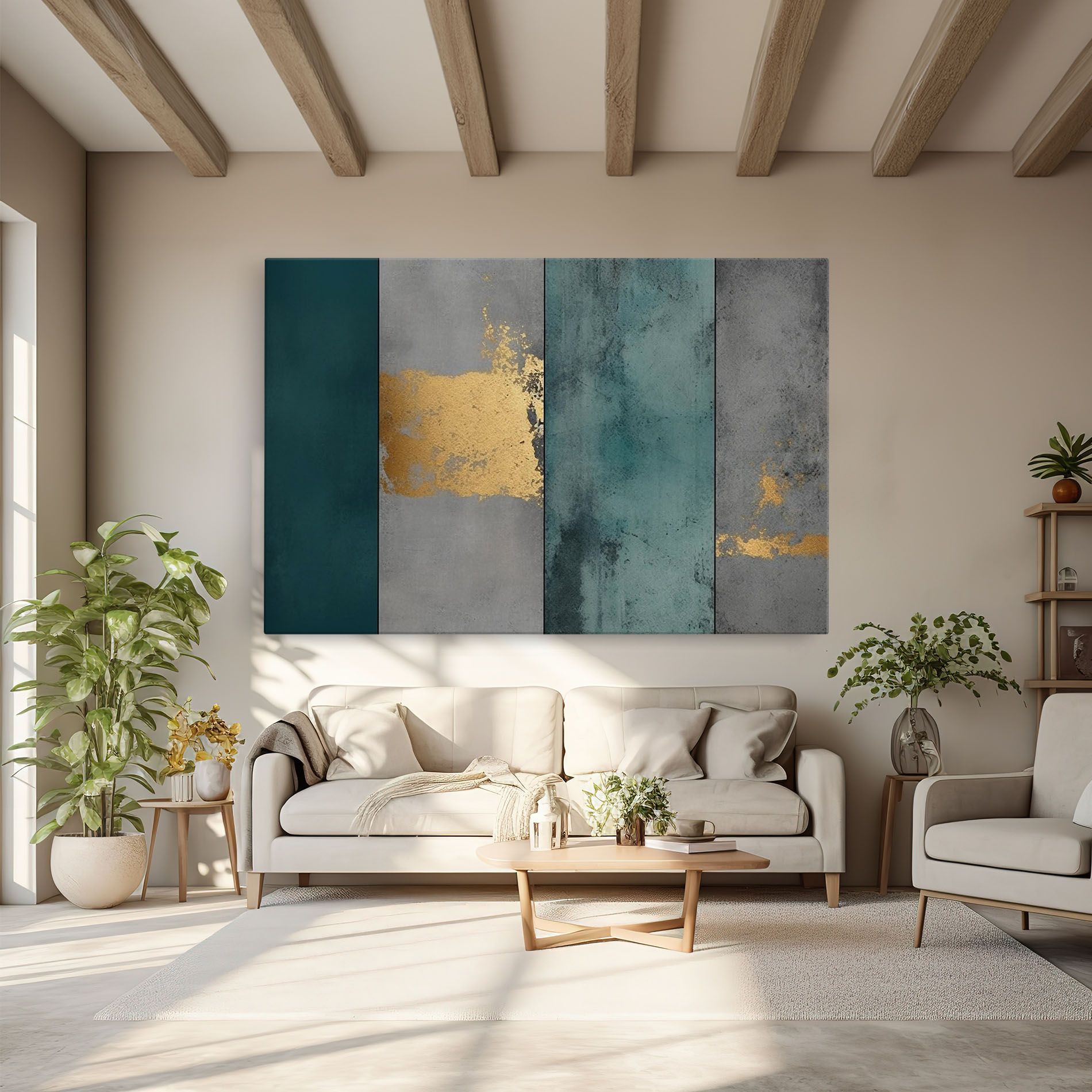 Green Colors With Gold mockup 6