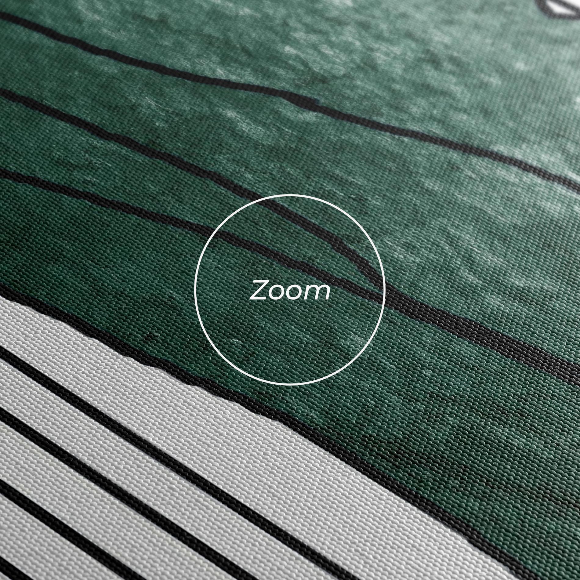 Картина на платно Abstract Green Face mockup 3