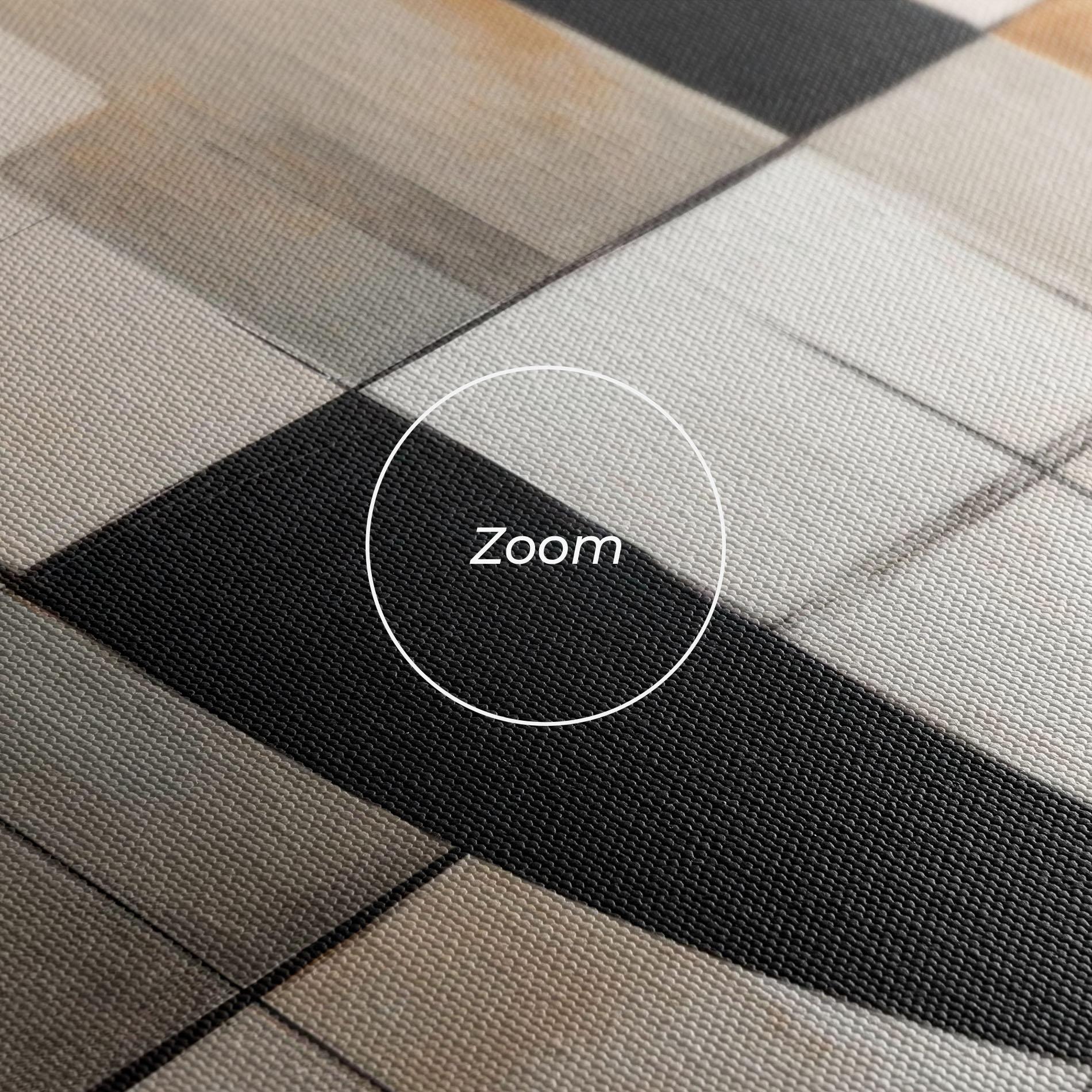 Картина на платно Black Abstract Lines mockup 3