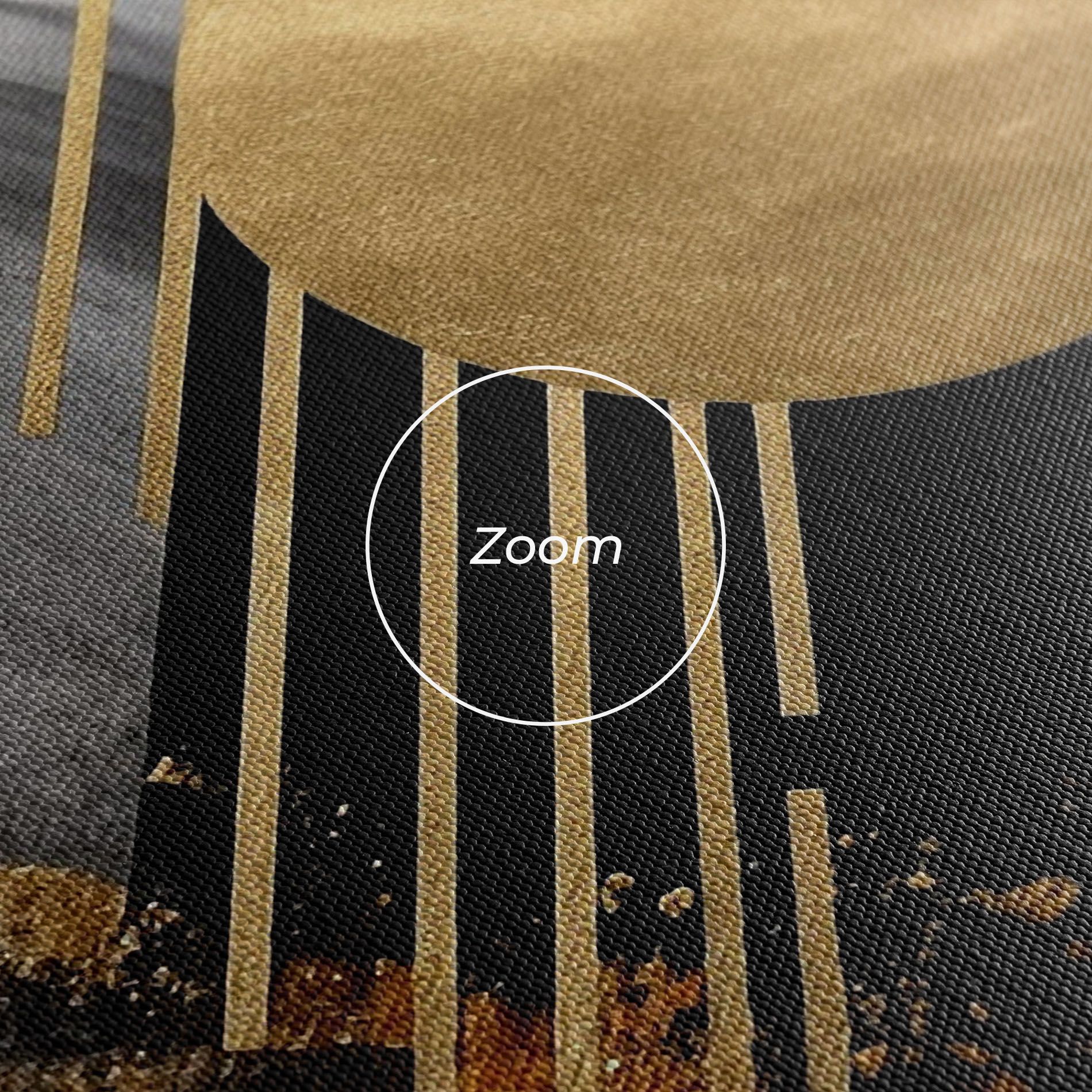 Gold Circle With Lines mockup 3